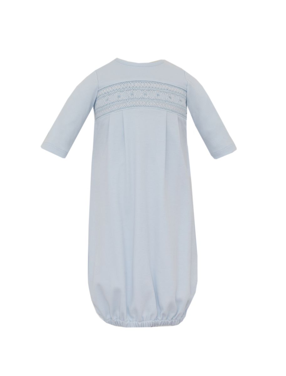 Petit Bebe | Oliver Blue Smocked Gown