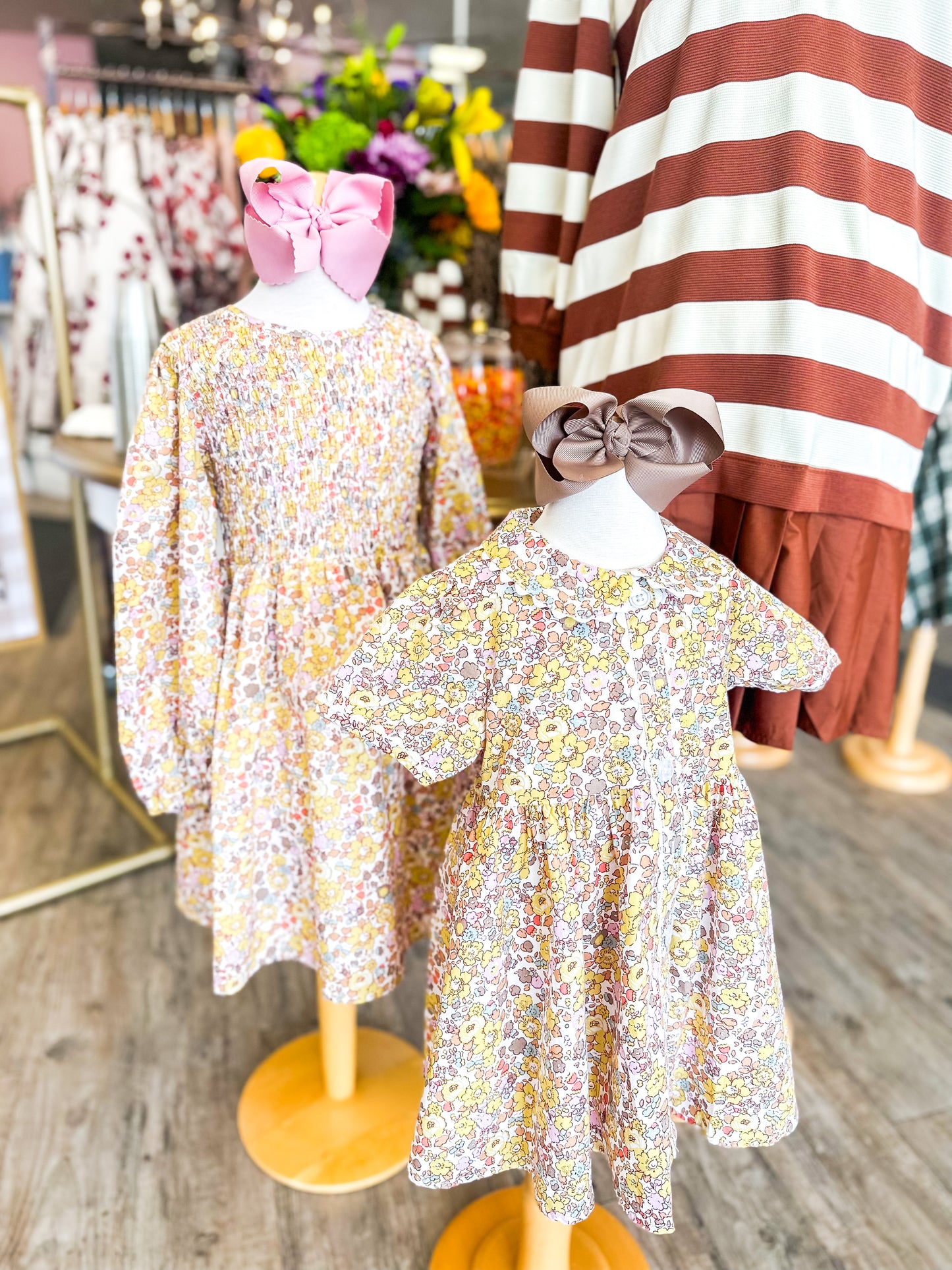 Lulu Bebe | Emily Smocked Floral Dress