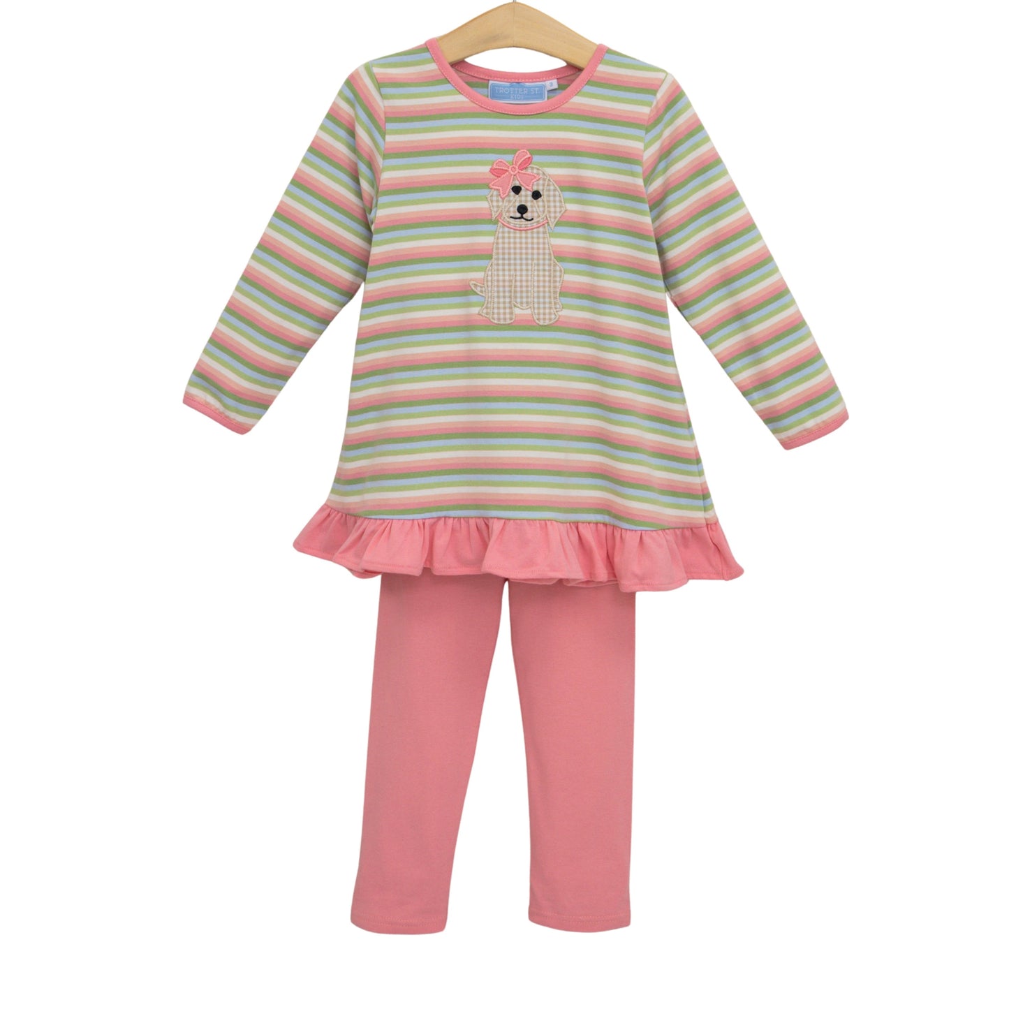Trotter Street | Puppy Ruffle Pant Set