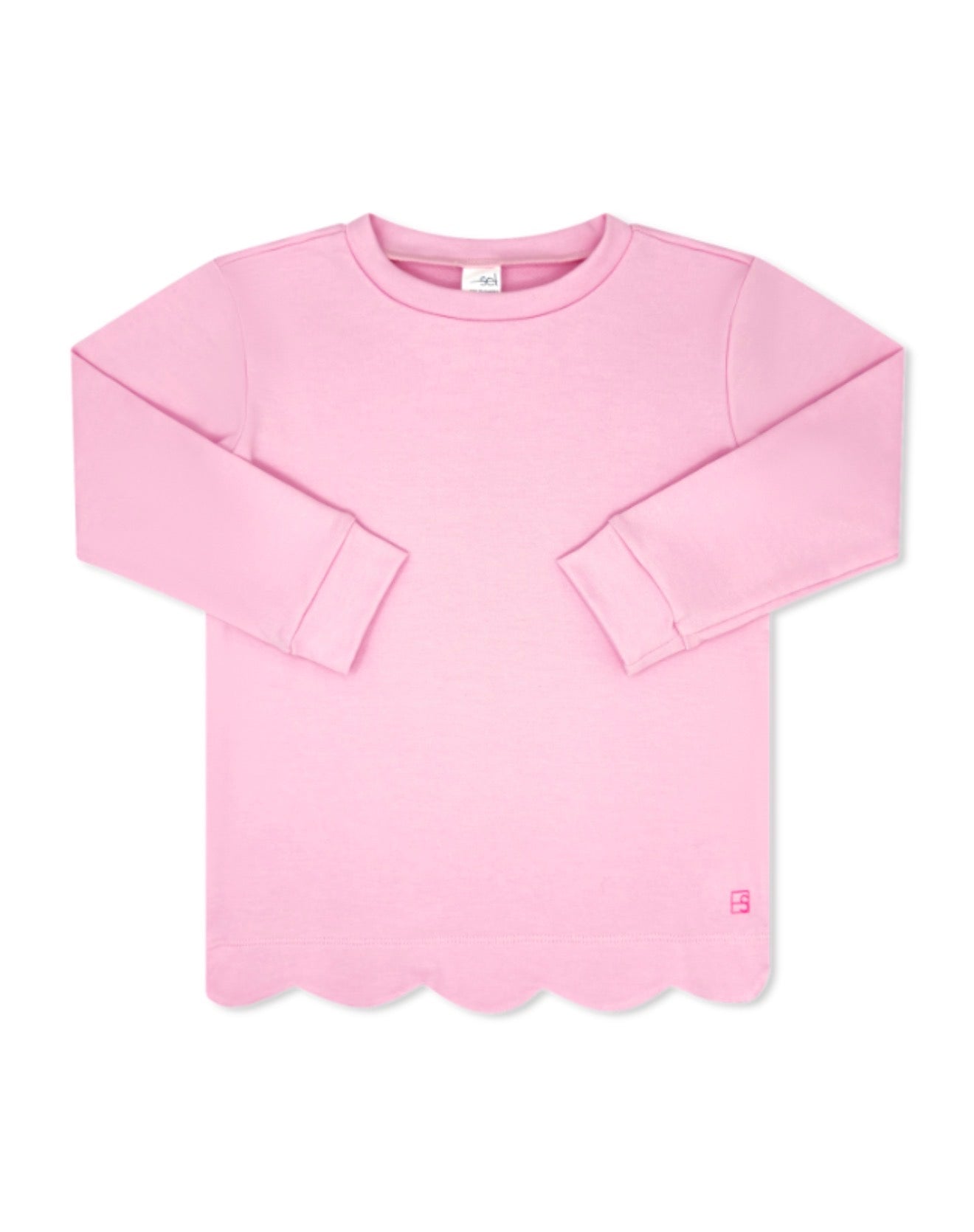 Set Athletics | Shelby Scallop Sweatshirt - Cotton Candy Pink