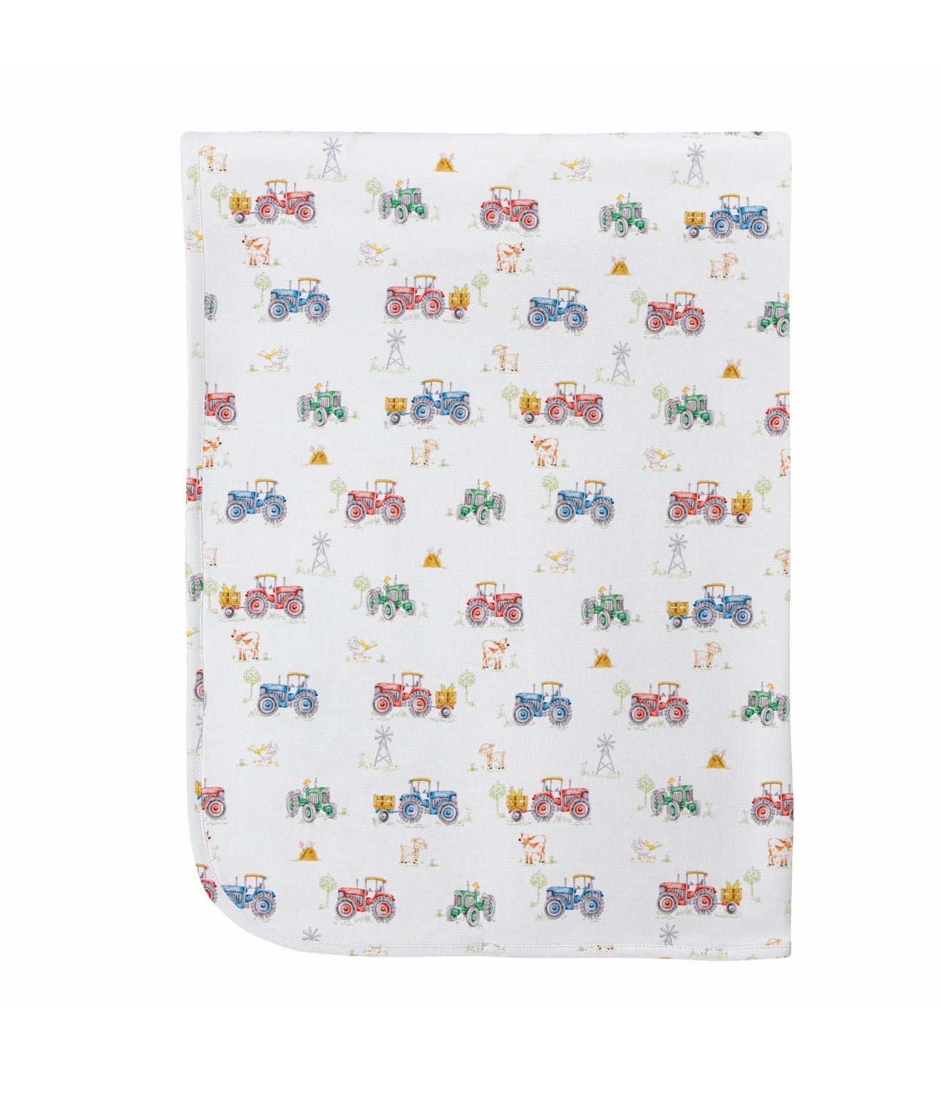 Baby Club Chic | Tractor Time Receiving Blanket