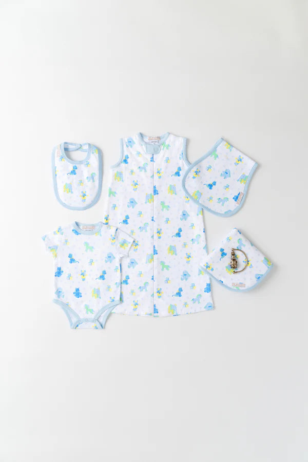 TBBC | Oopsie Daisy Burp Cloth - Cuddle Up Cutie/Buckhead Blue