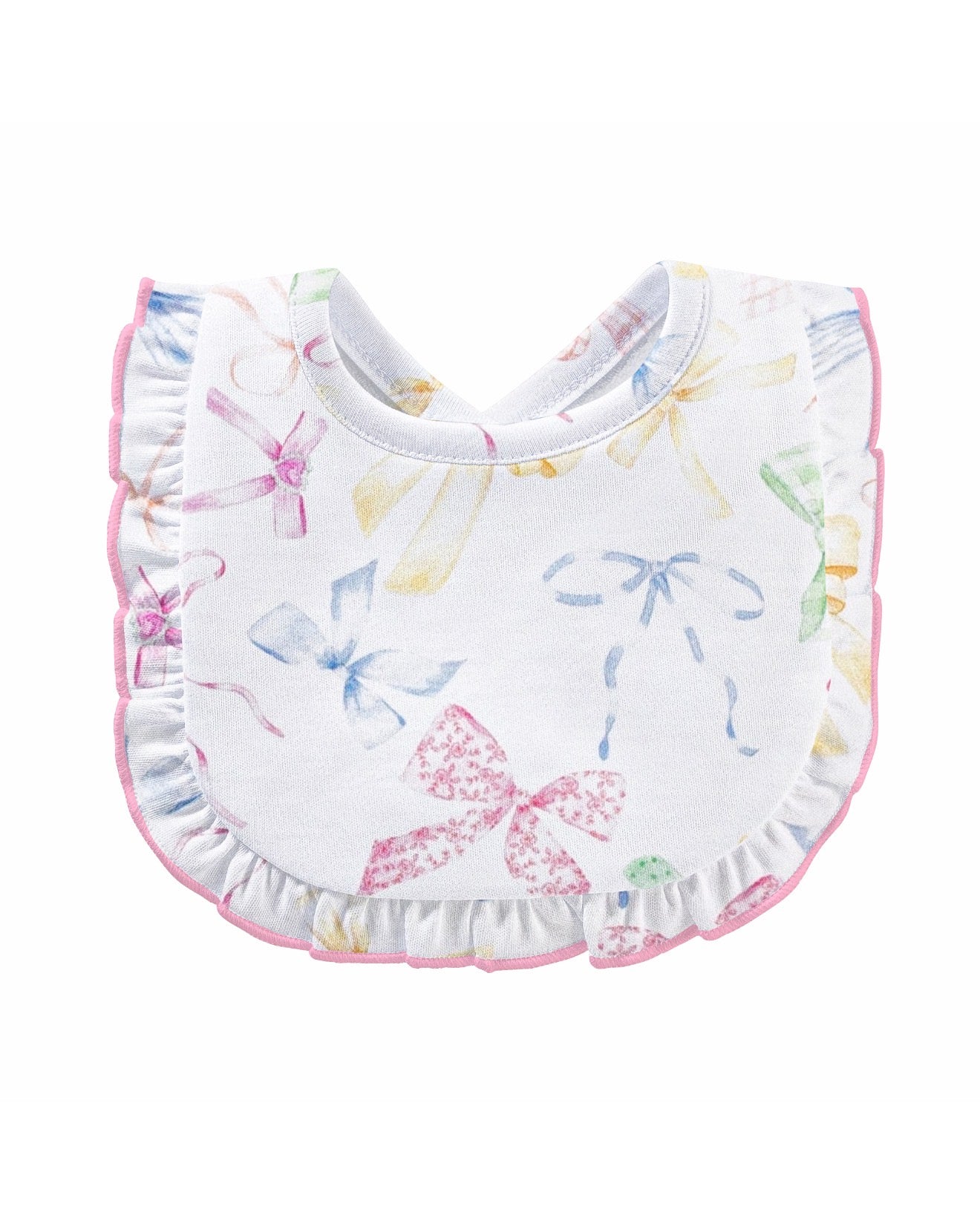 Baby Club Chic | Confetti Bows Ruffle Bib