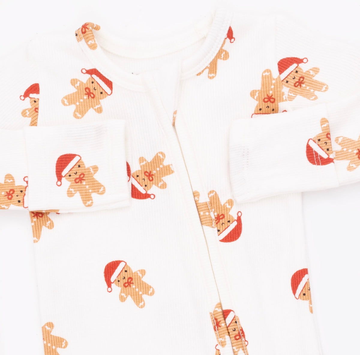 Angel Dear | Simple Gingerbread 2-Way Zipper Footie