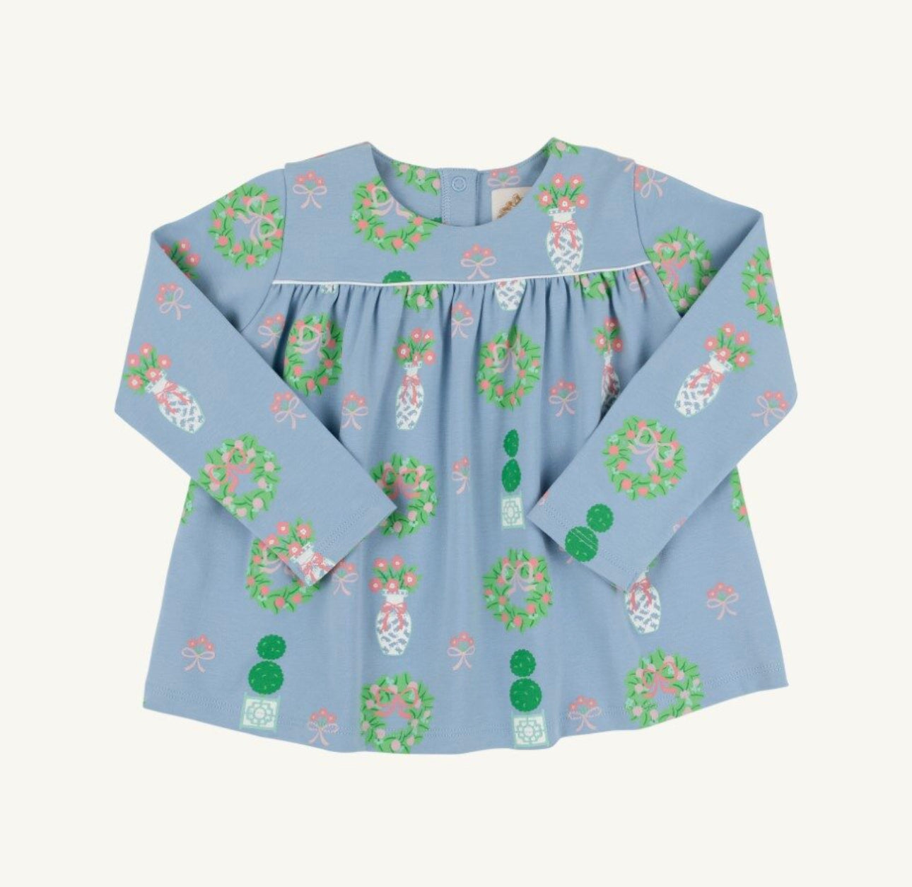 TBBC | LS Dowell Day Top - Topiaries & Tangerines