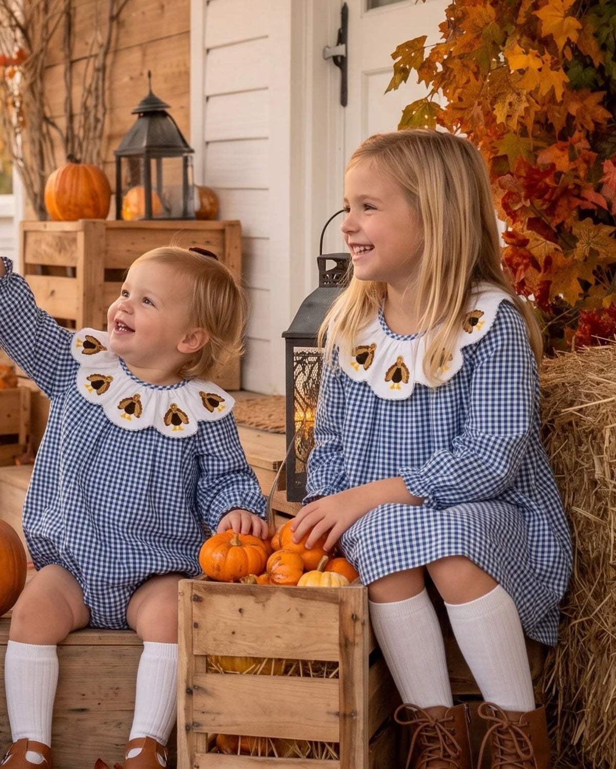 Smockingbird | Turkey Scalloped Collar Bubble