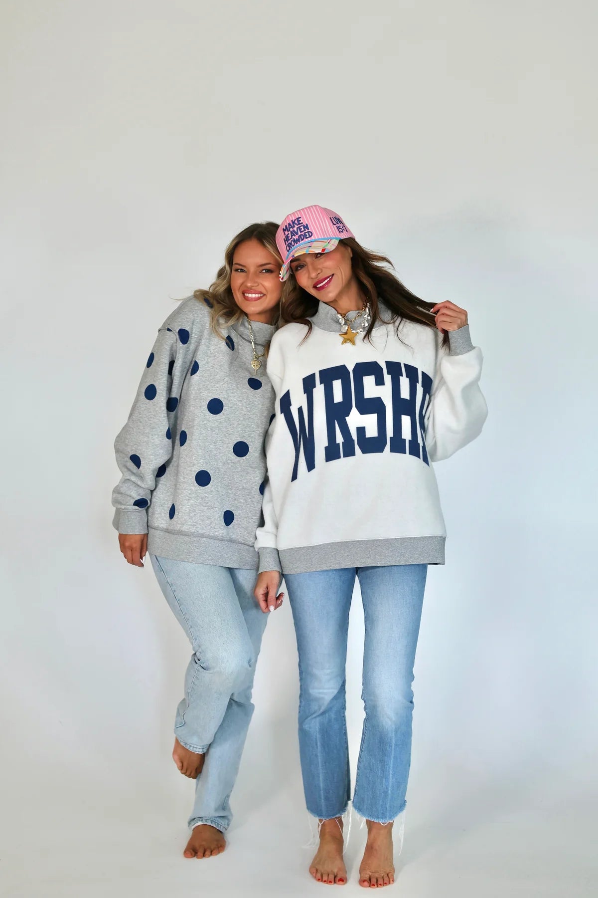 P&P | WRSHP 2-Sided Mock Neck Sweatshirt