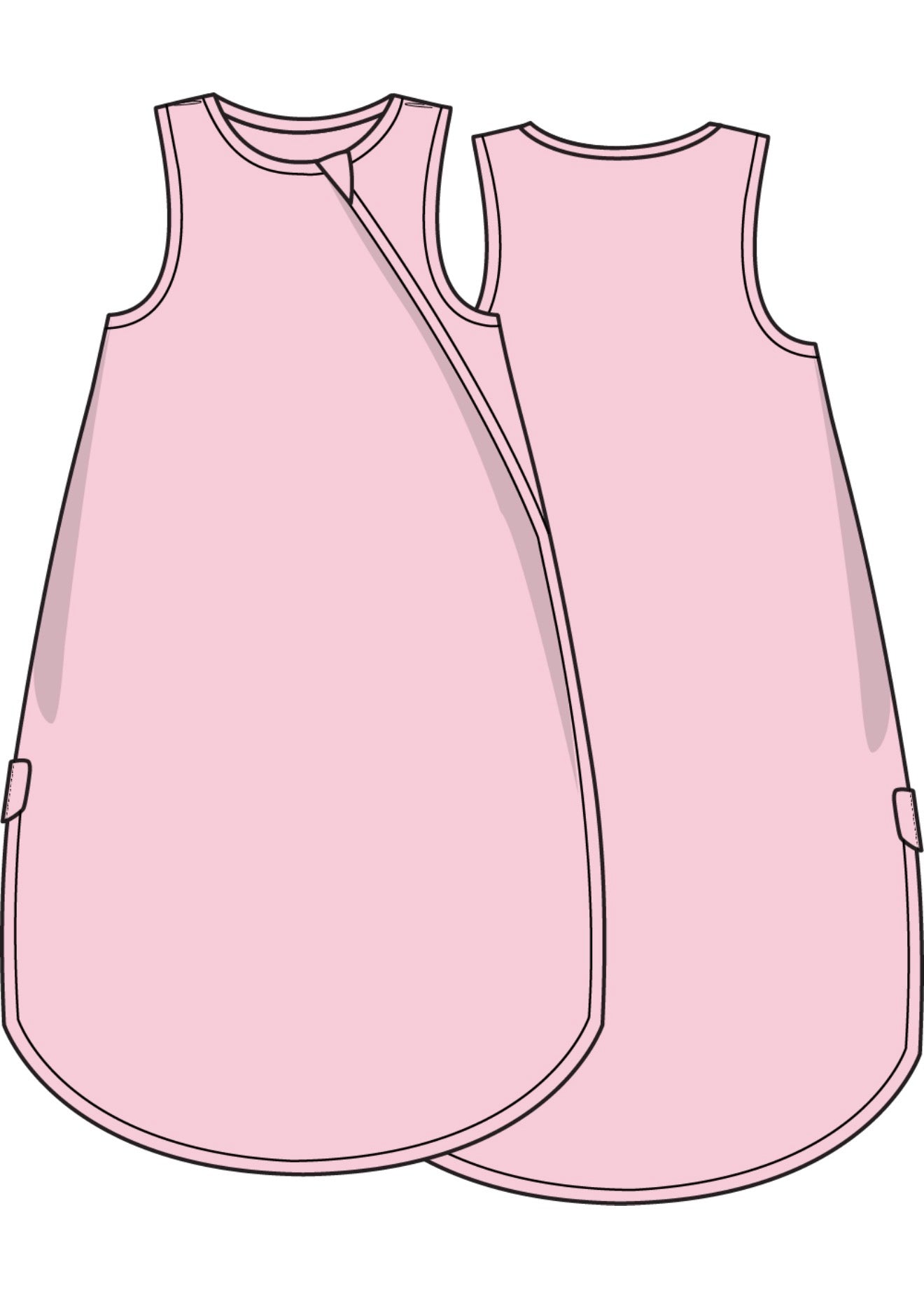 Angel Dear | Solid Pink A Boo Sleep Bag