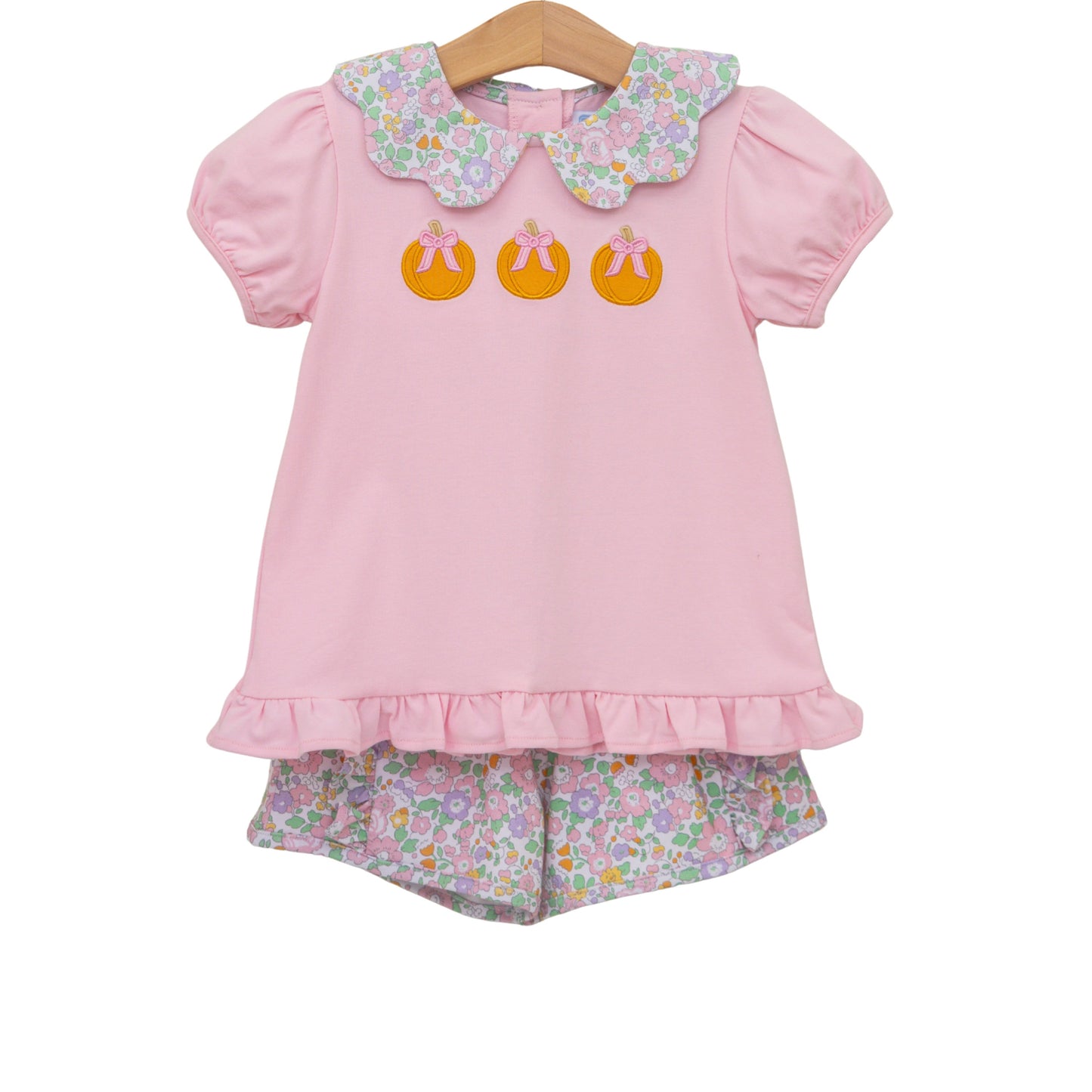 Trotter Street | Pumpkin Floral Short Set