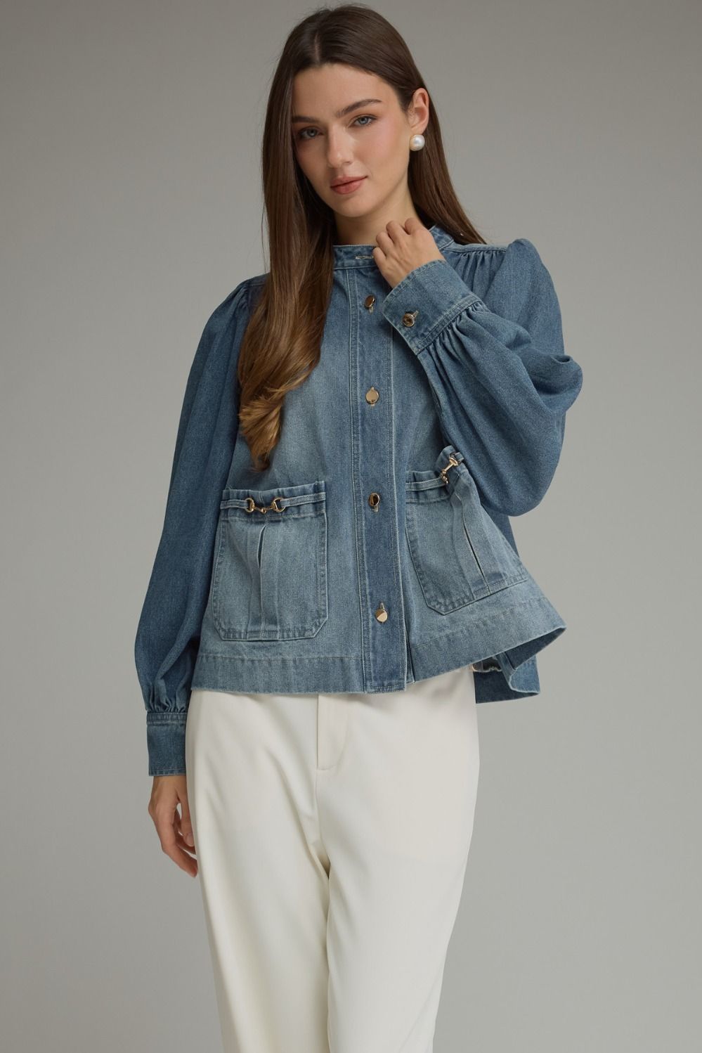 Harper Denim Top