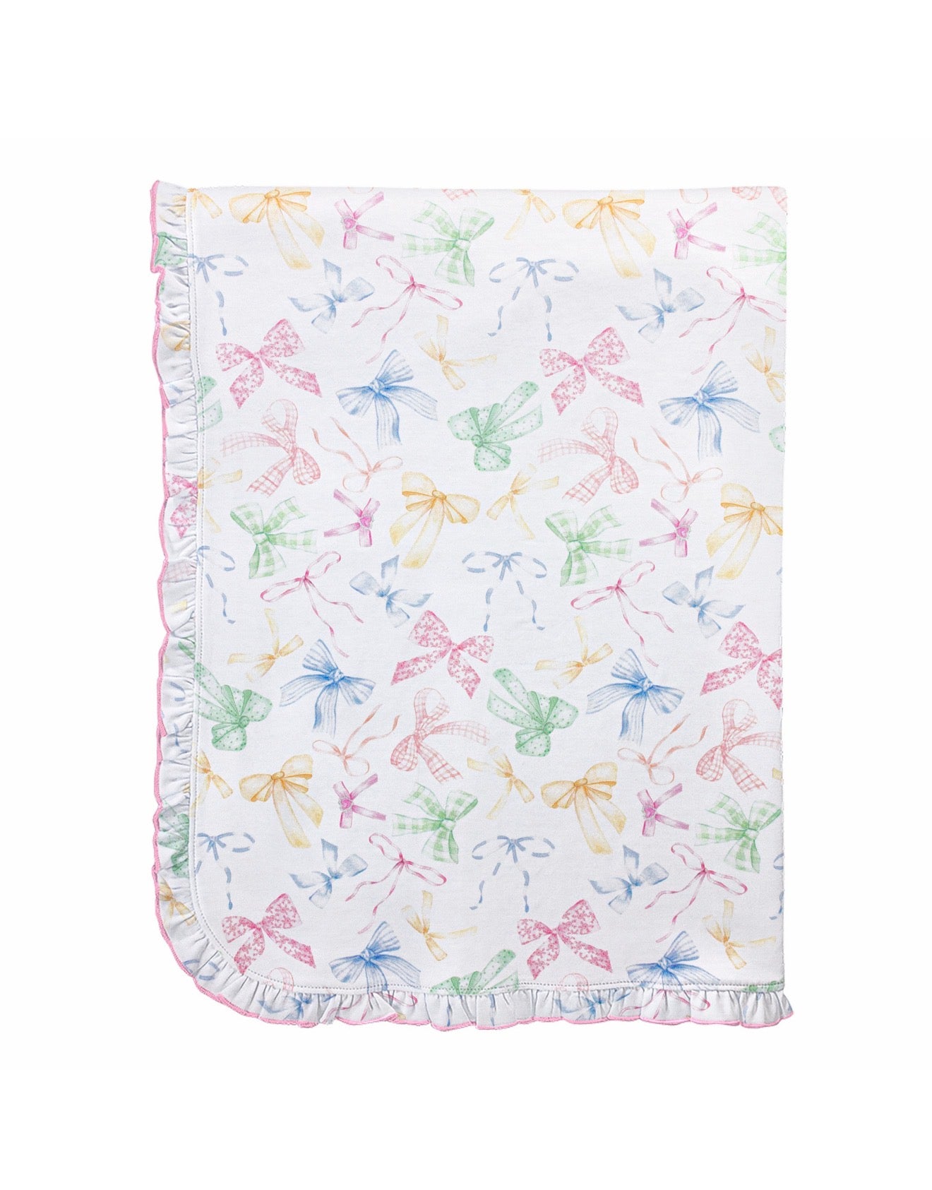 Baby Club Chic | Confetti Bows Ruffle Blanket