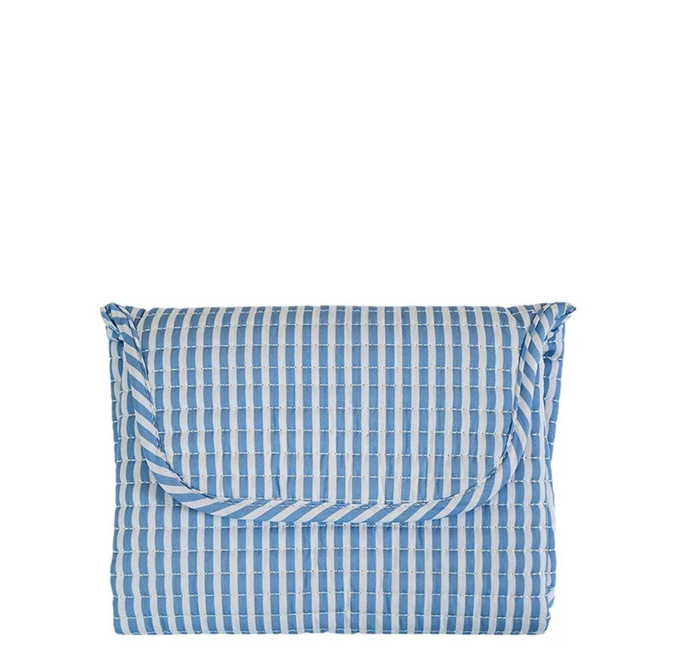 TRVL | Quilted Changer Pad - Pimlico Stripe Chambray