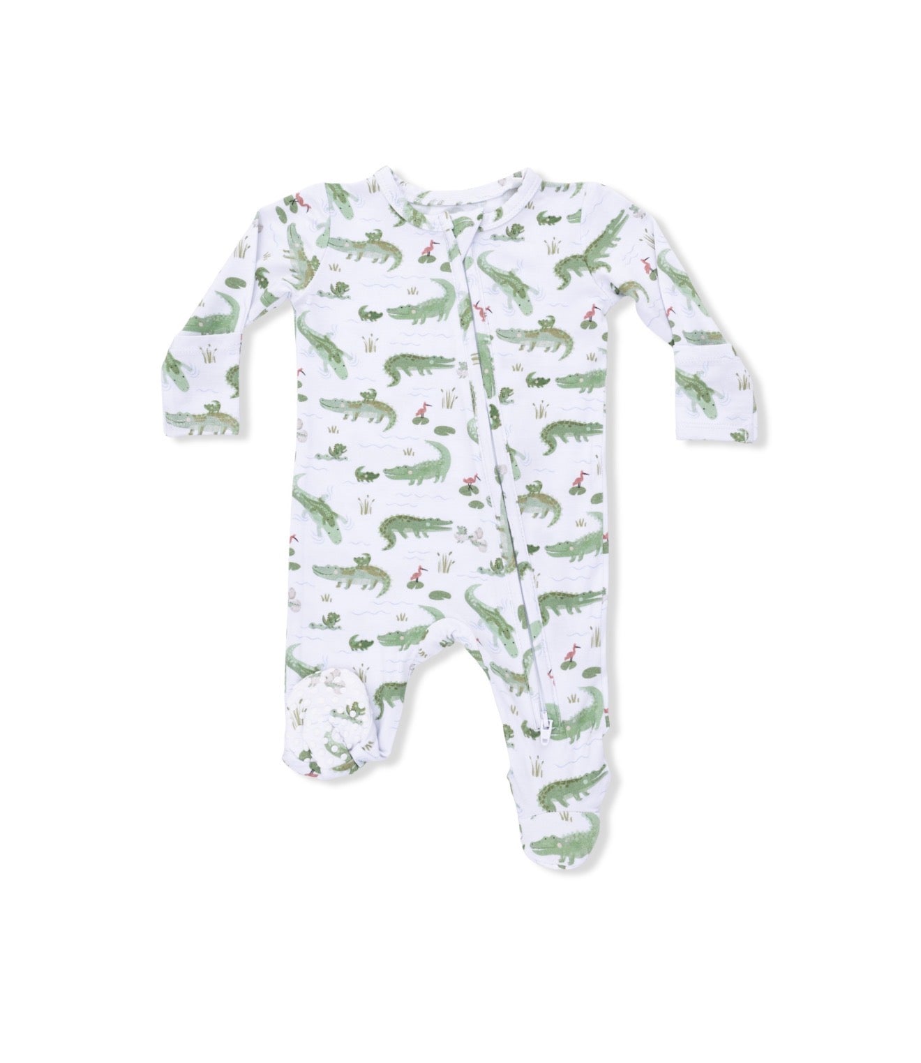 Angel Dear | Crayon Alligator 2-Way Zipper Footie