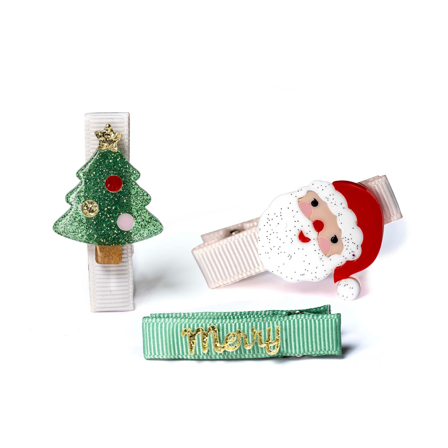 Lilies & Roses | Baby Tree Green Santa Clips
