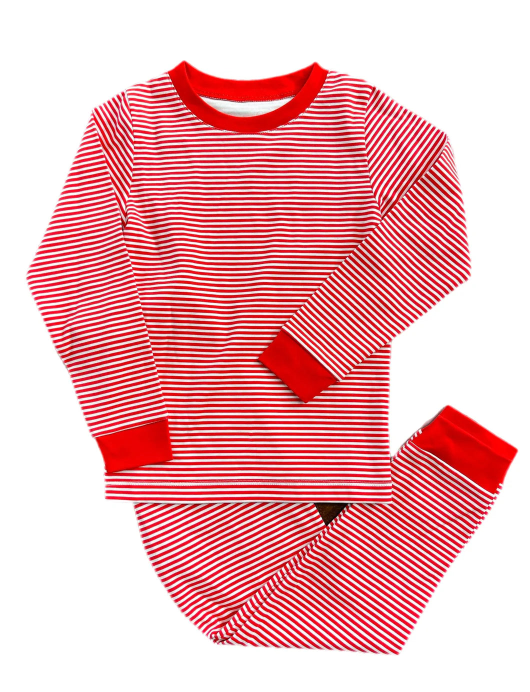 James & Lottie | Christmas Red Stripe Pajamas