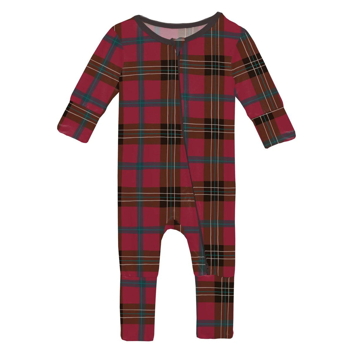 Kickee | Winter Lodge Plaid Convertible Coverall