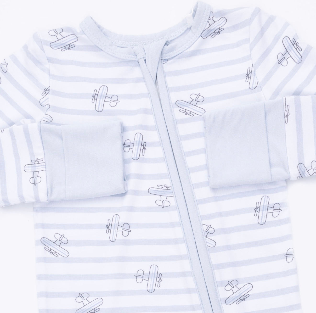 Angel Dear | Airplane Stripe Convertible Romper