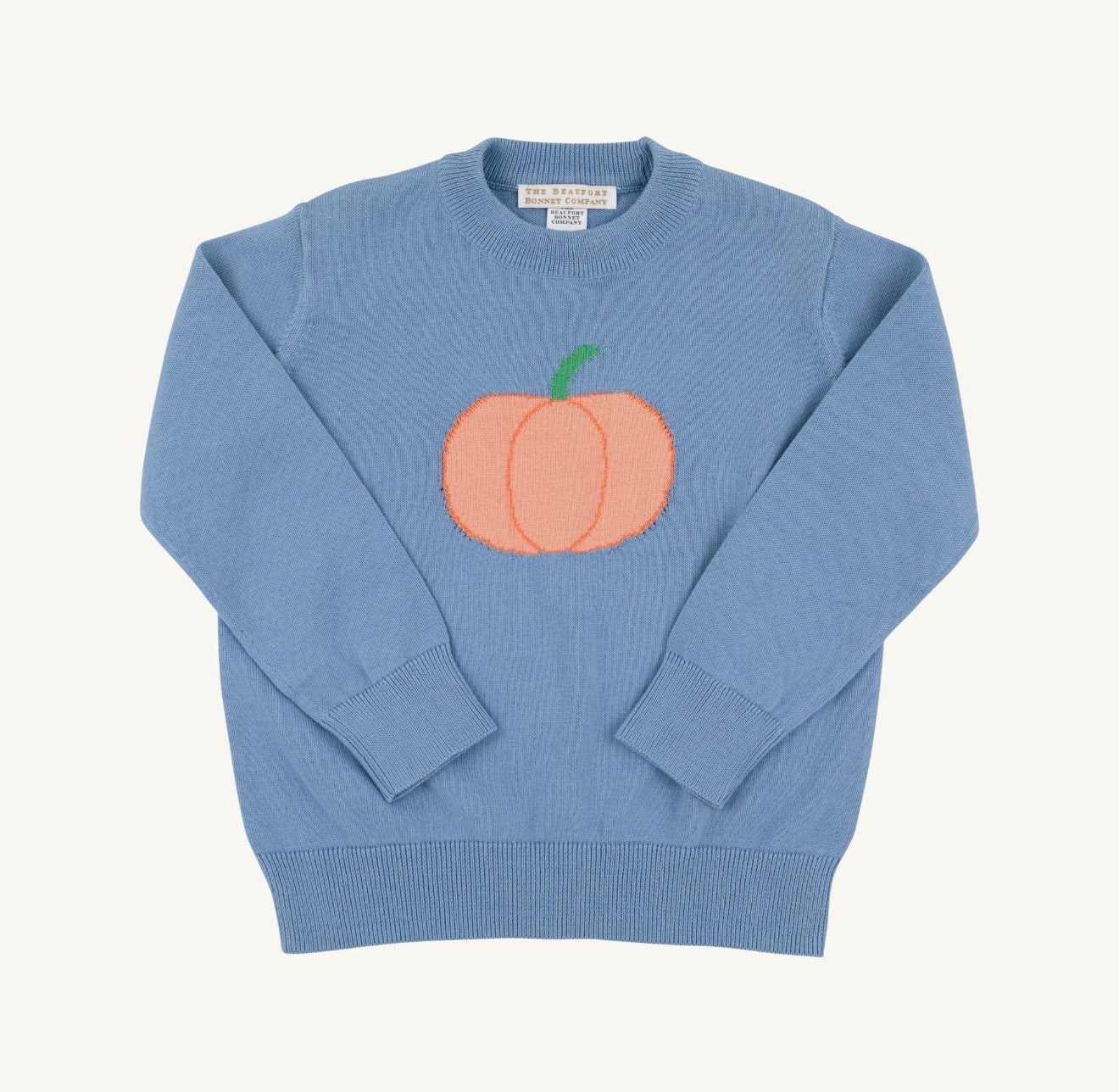 TBBC | Isaac's Intarsia Sweater - Barrington Blue Pumpkin