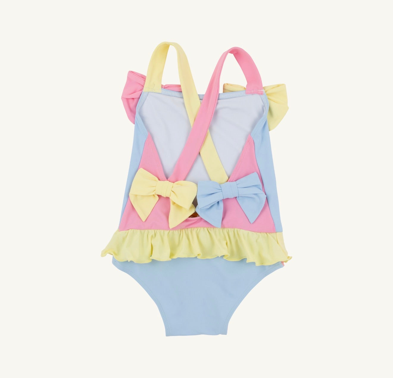 TBBC | Taylor Bay Bathing Suit - Beale Street Blue/Hamptons Hot Pink/Lake Worth Yellow