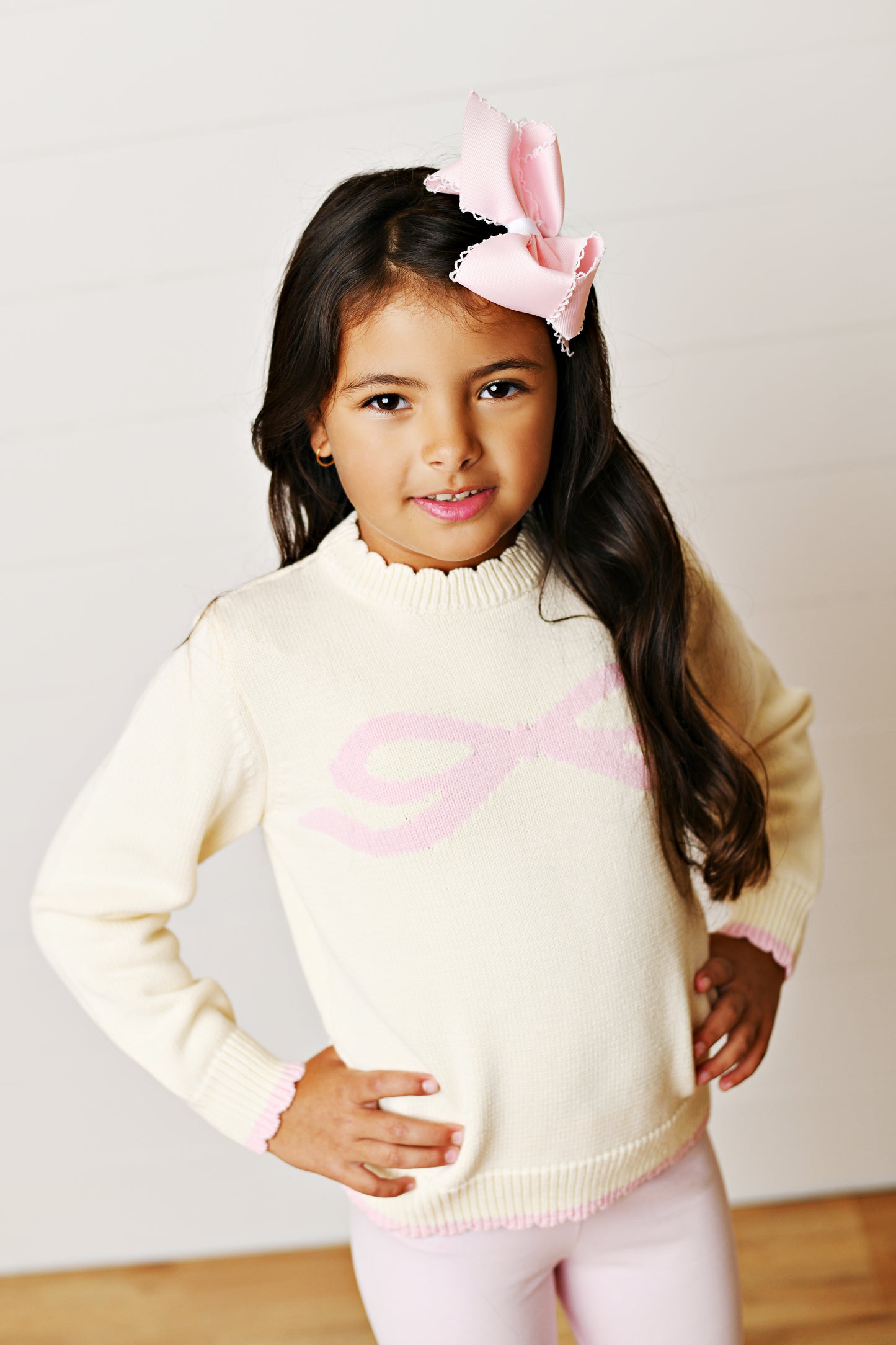 Swoon | Pink Bow Sweater