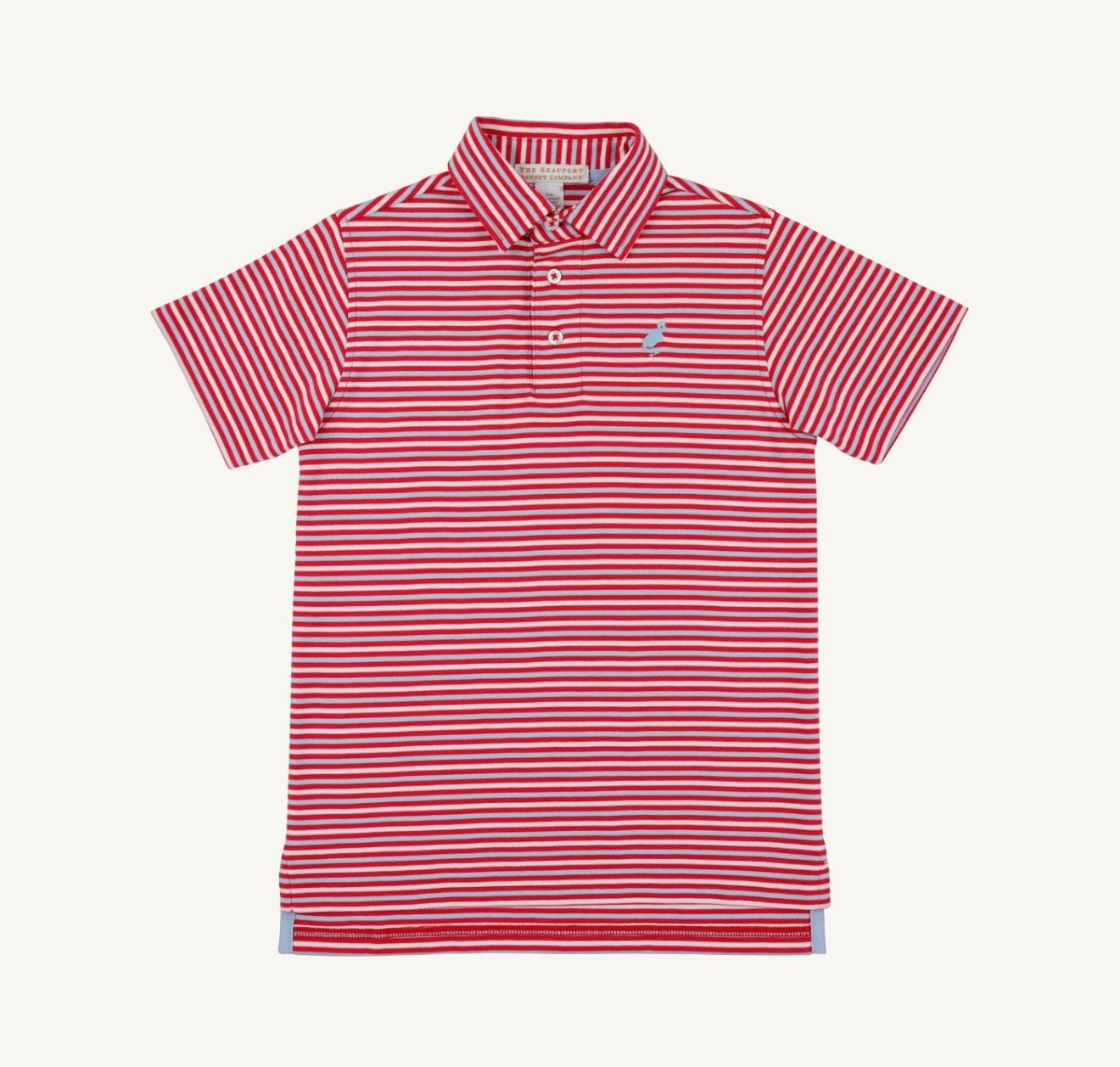 TBBC | Prim & Proper Polo - Sumner County Stripe Richmond Red