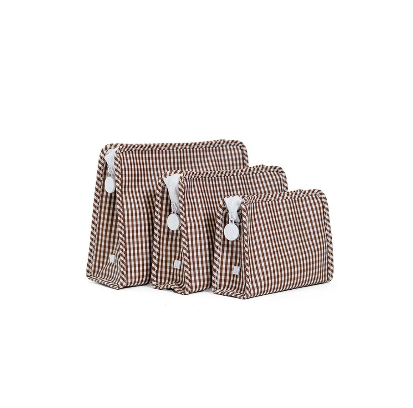TRVL | Roadie Medium Zip Pouch - Gingham Coco