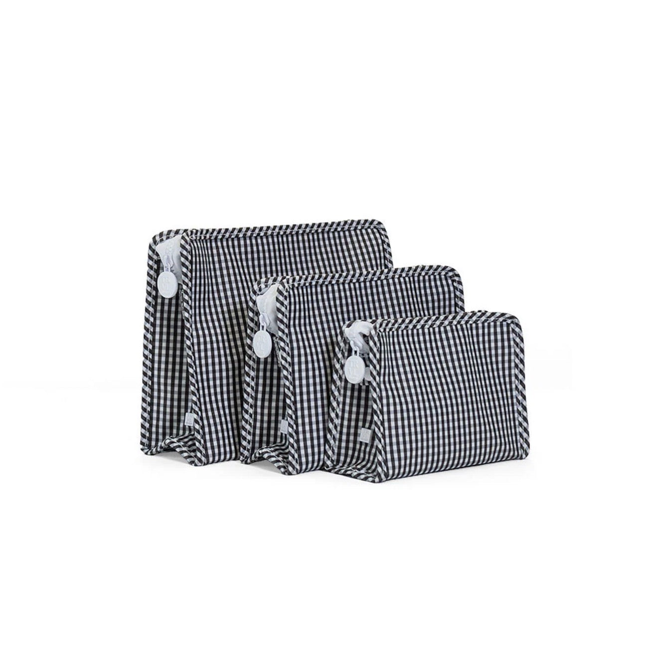 TRVL | Roadie Medium Zip Pouch - Gingham Black