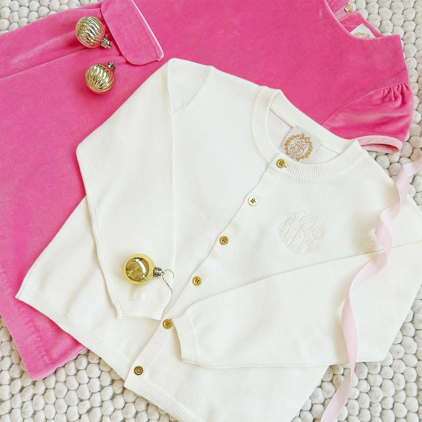TBBC - Cambridge Cardigan Palmetto Pearl/Gold Buttons