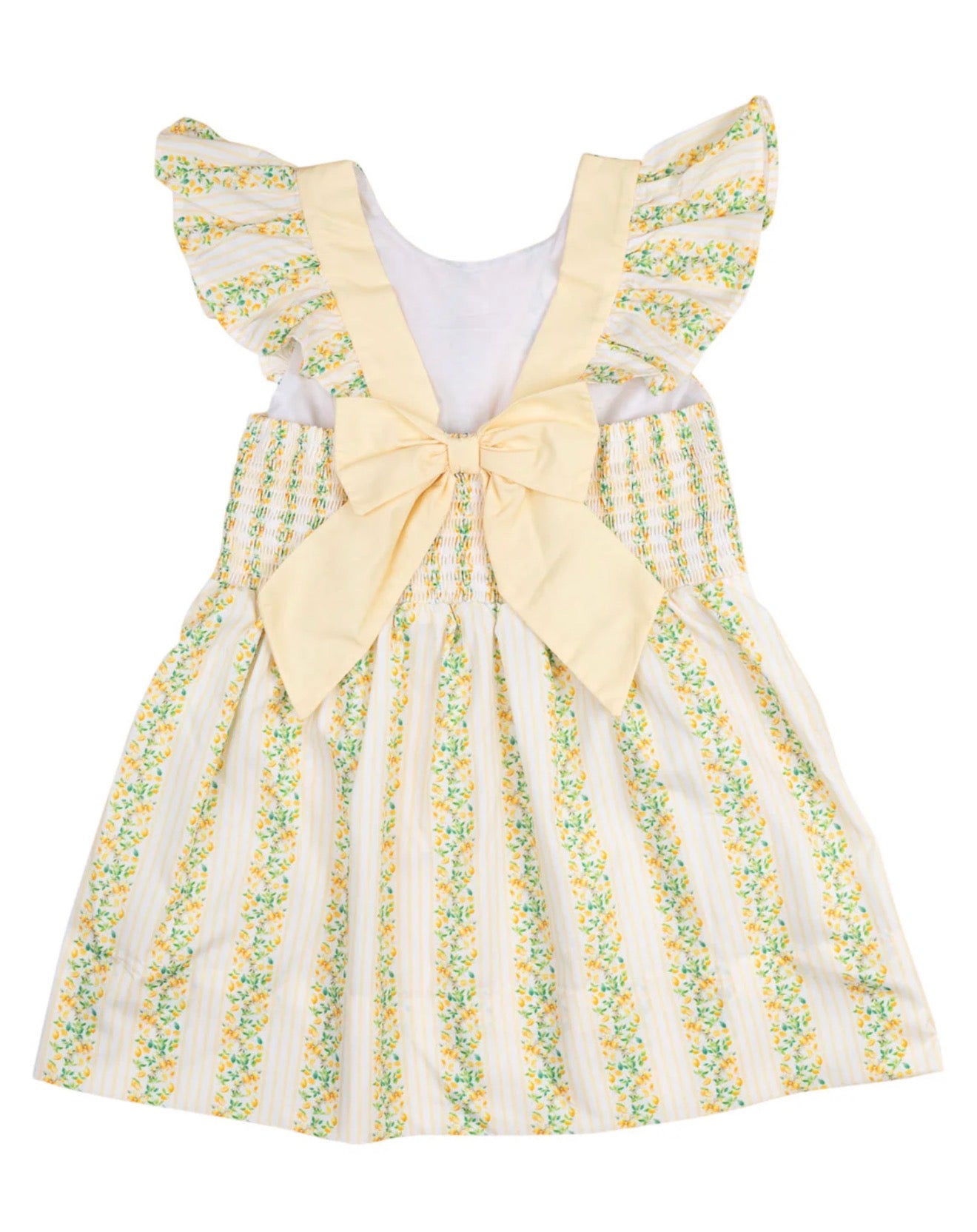 Smockingbird | Lemony Stripes Dress