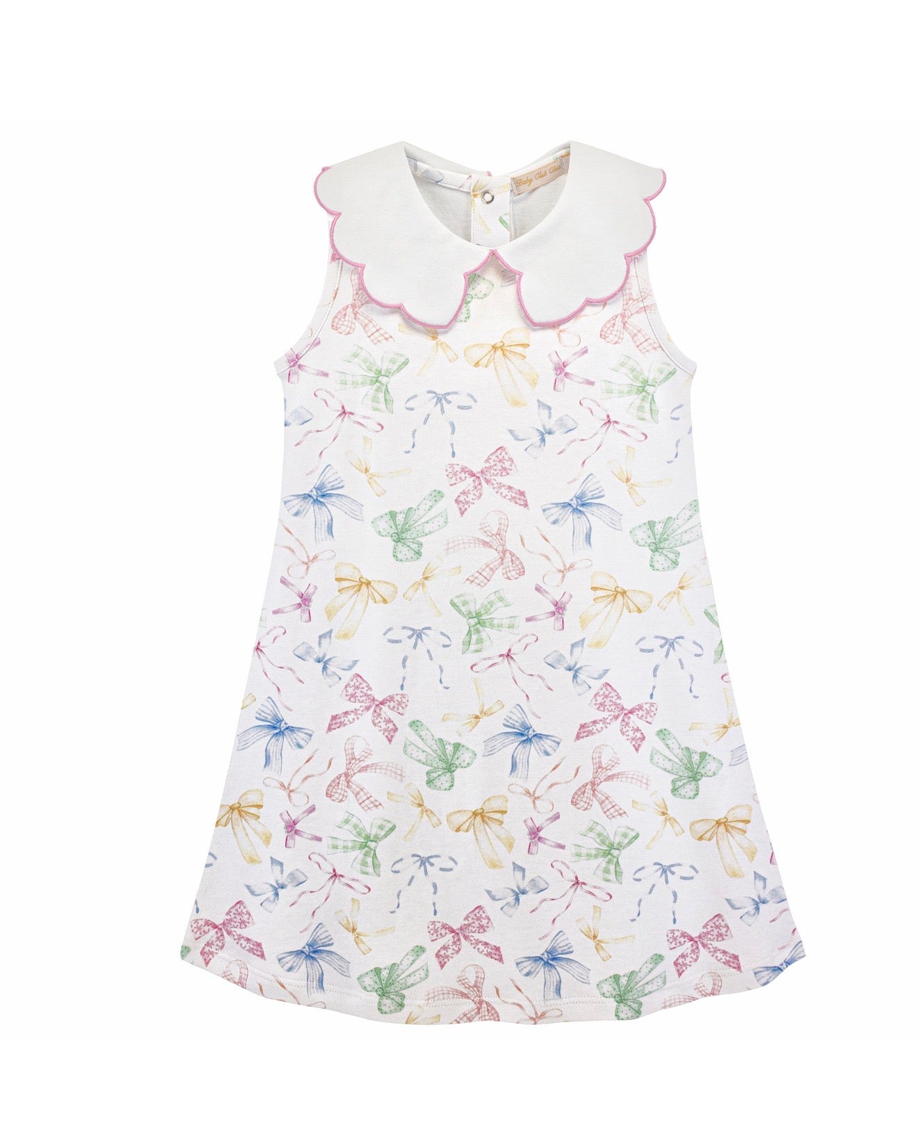 Baby Club Chic | Confetti Bows Scalloped Collar Dress