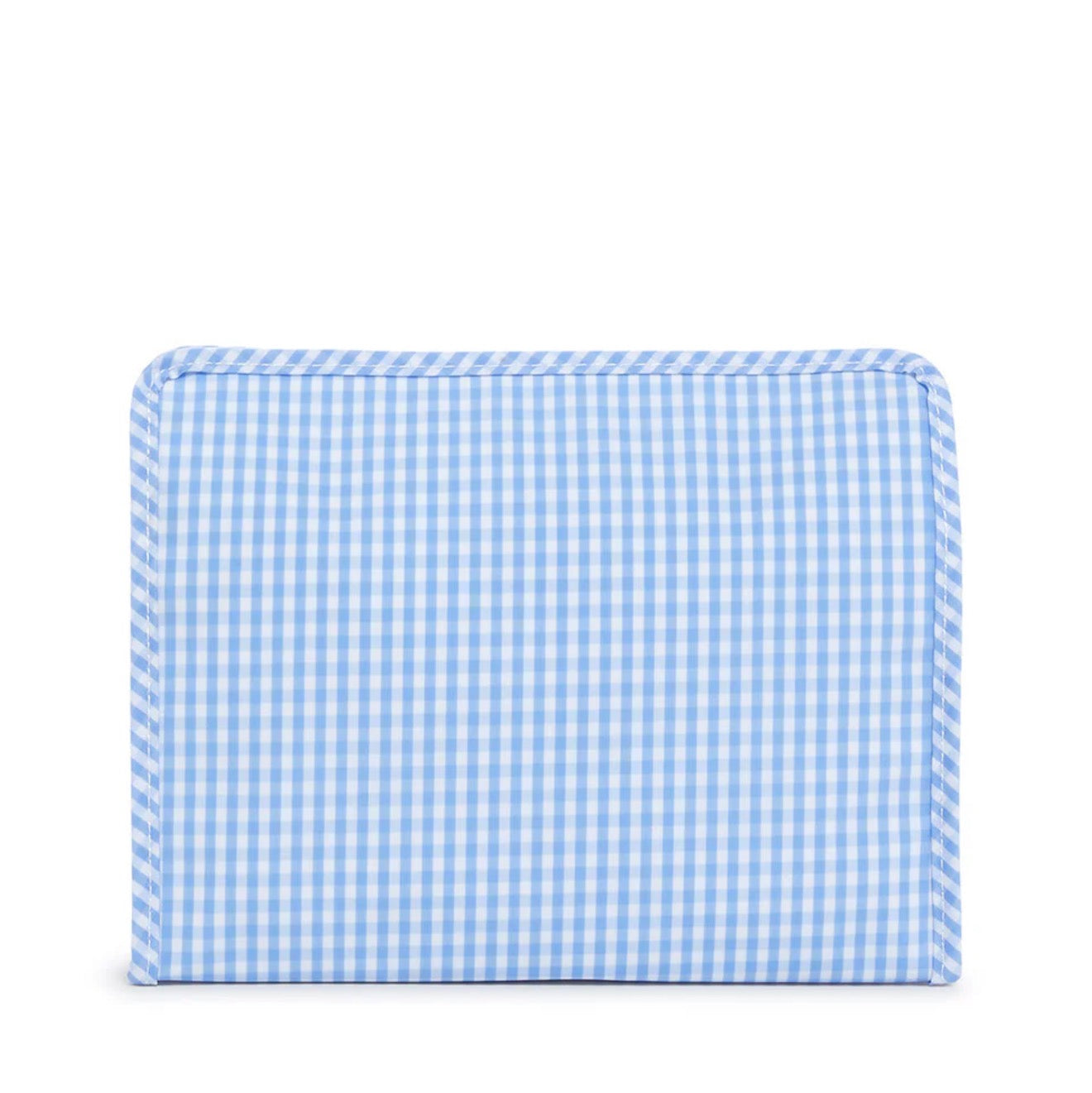 TRVL | Roadie Large Zip Pouch - Gingham Sky