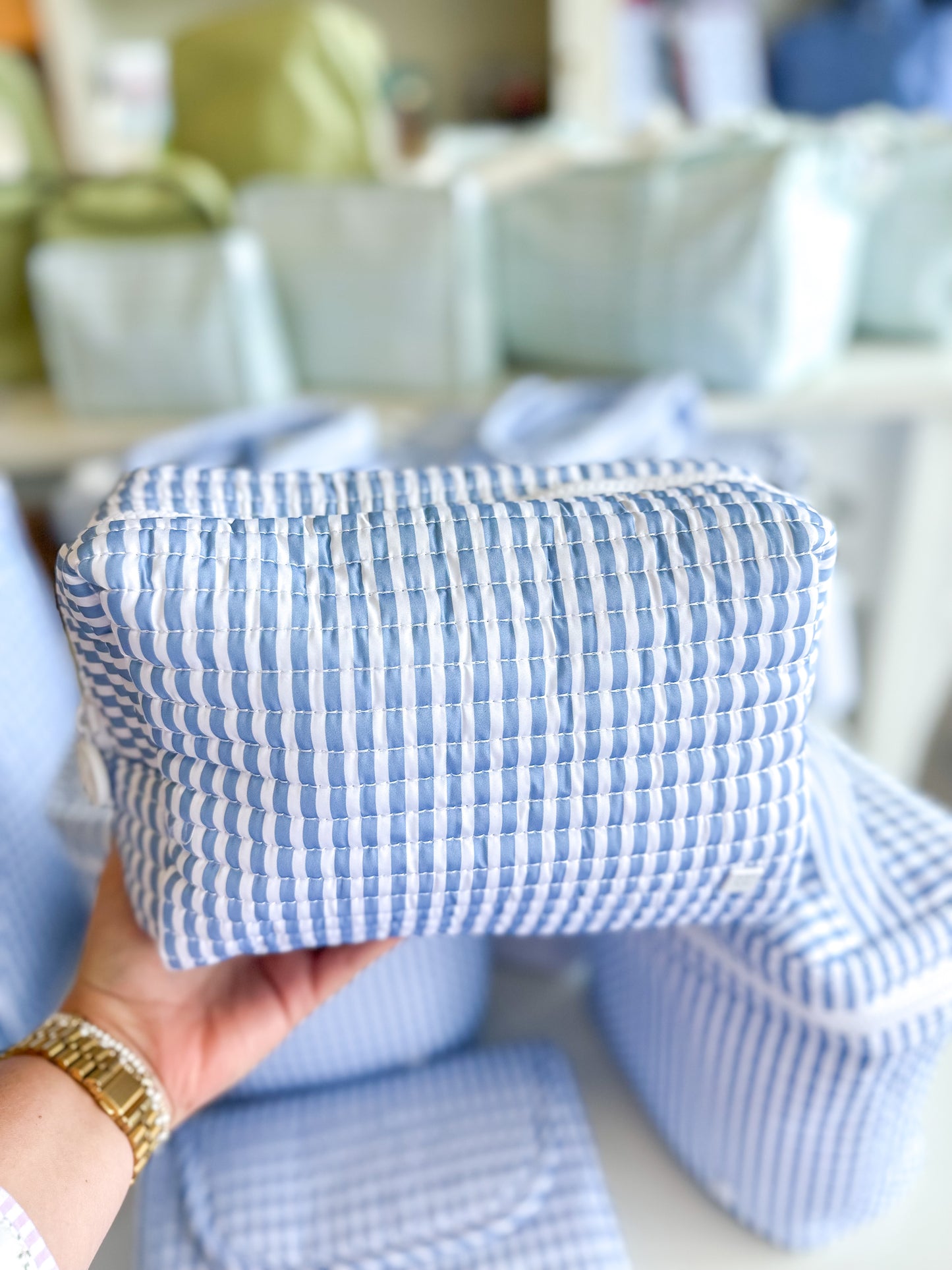 TRVL | Quilted Everyday Cosmetic Bag - Hamptons Floral