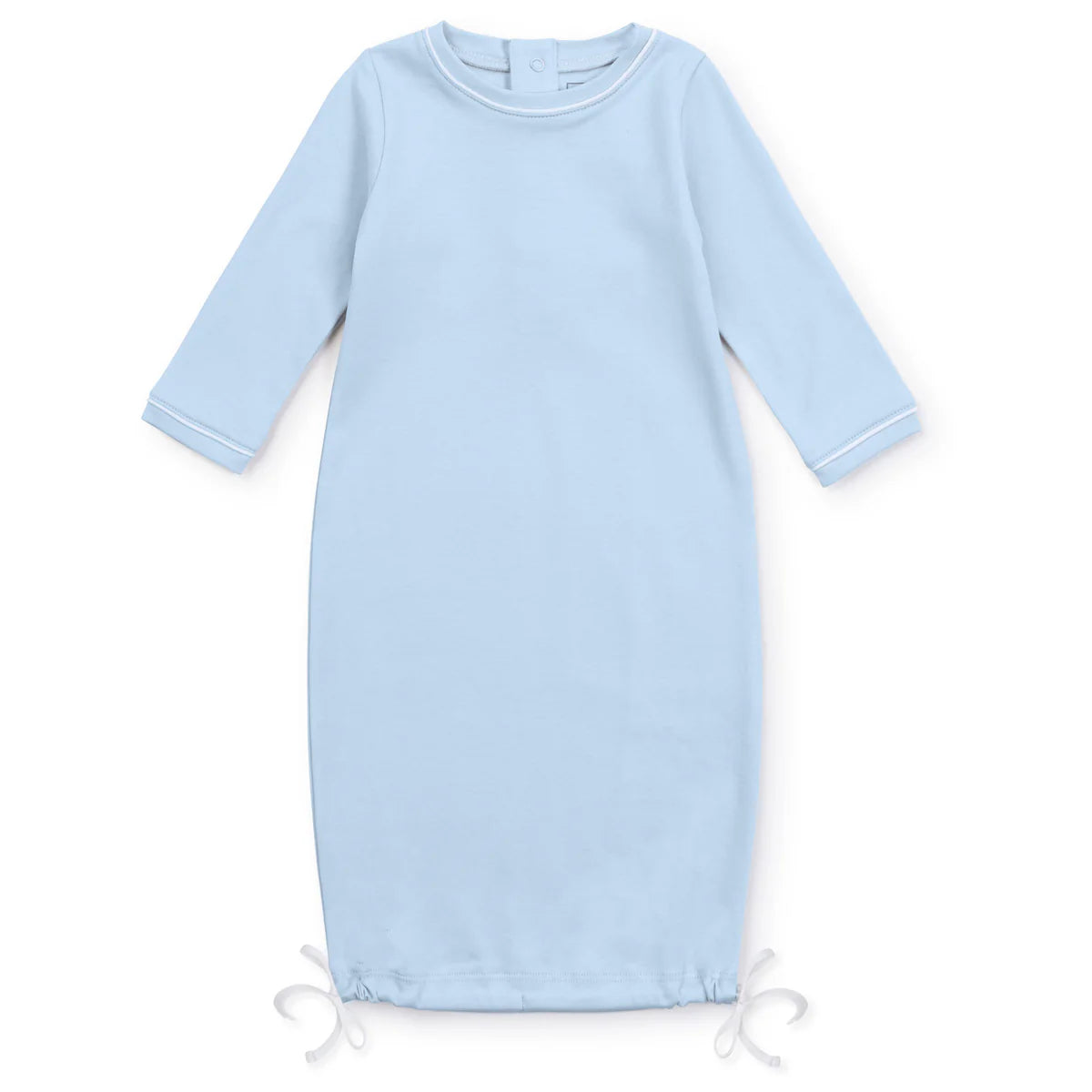 Lila & Hayes | George Pima Cotton Daygown - Light Blue