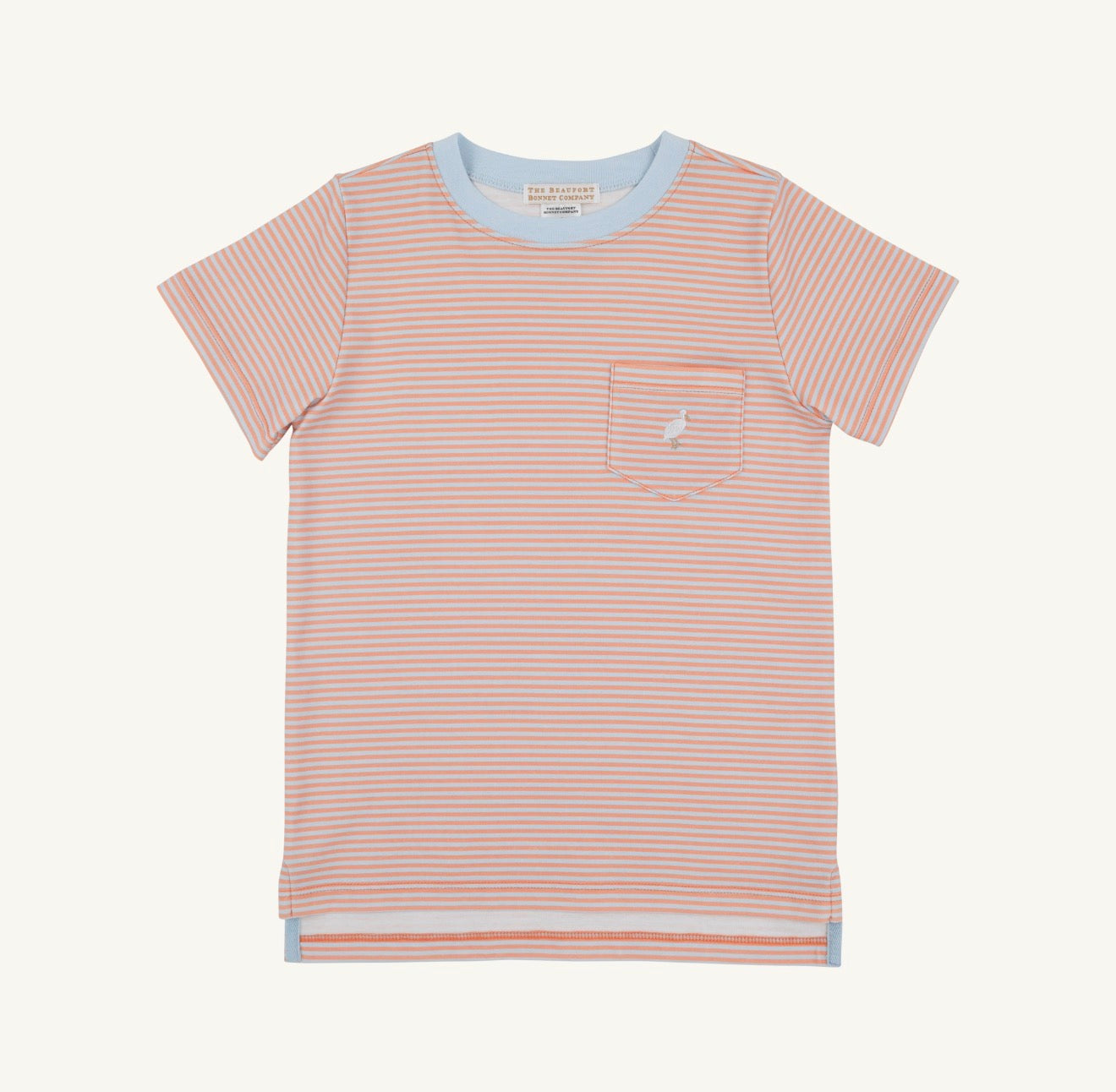 TBBC | Carter Crewneck - Seashore Sherbert/Buckhead Blue Stripe