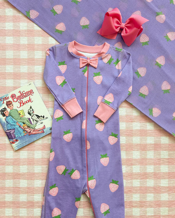 TBBC | Noelle's Night Night Footed - Sanibel Strawberry