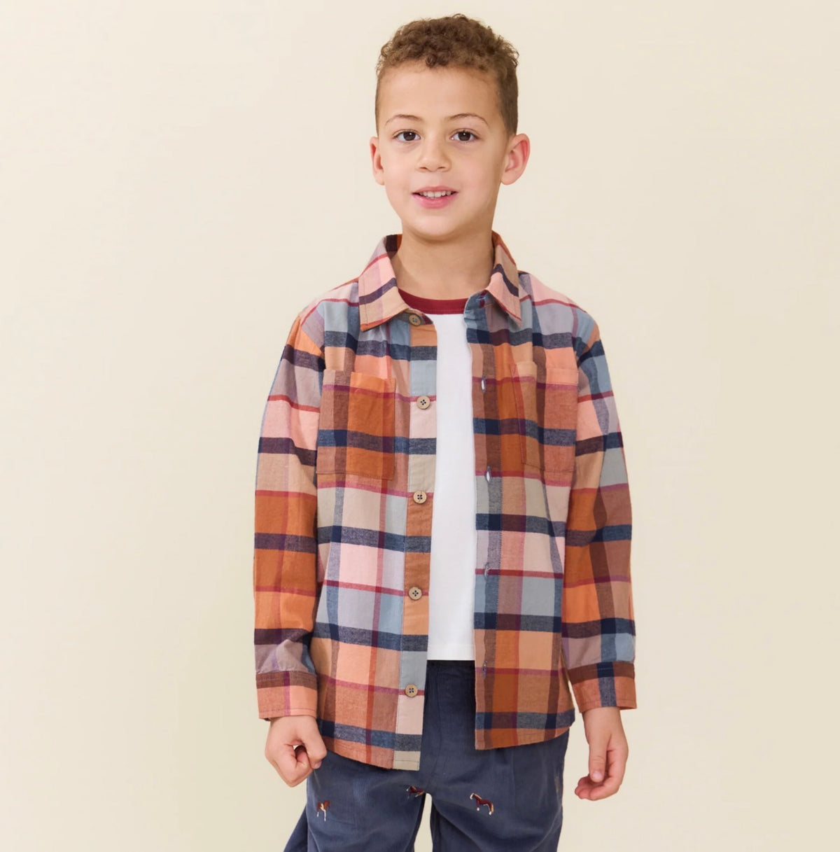 Pink Chicken | Jack Shirt - Hayride Plaid
