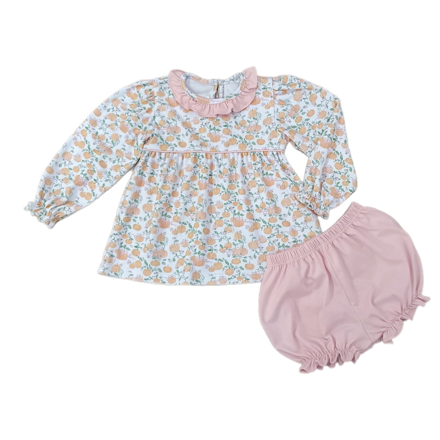 Love George | Pumpkin Knit Bloomer Set