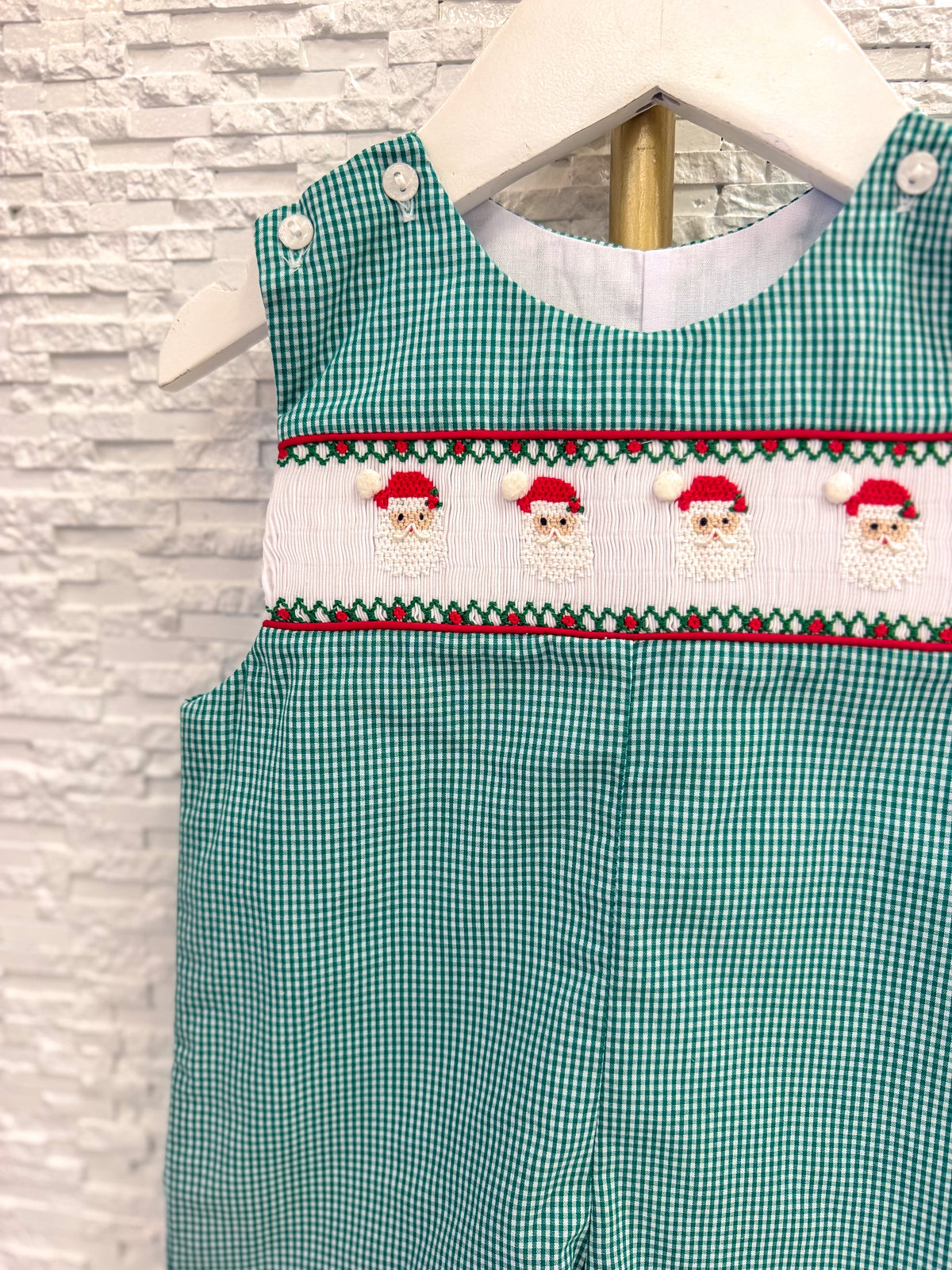 Lulu Bebe | Santa Smocked Longall