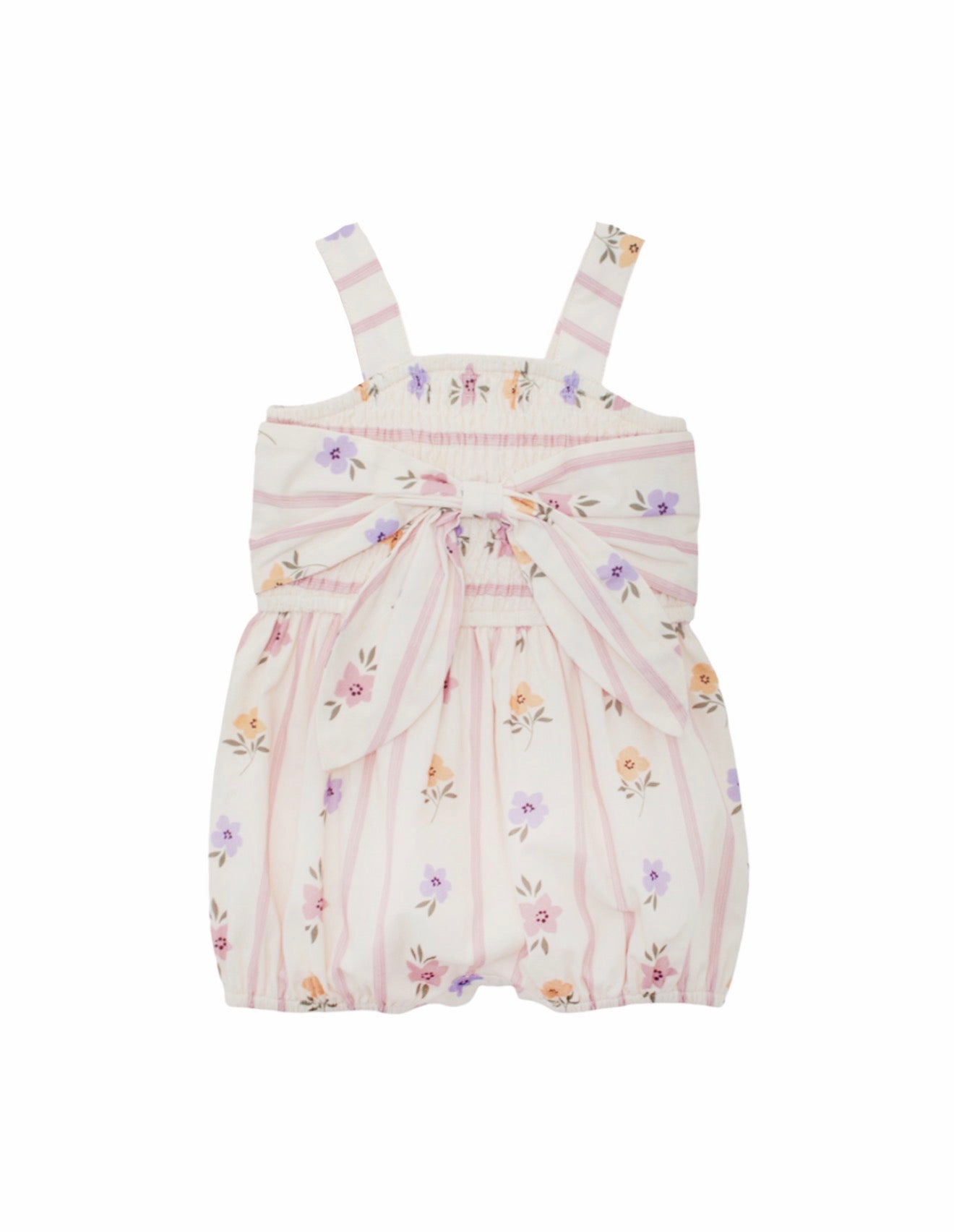 Mabel & Honey | Purple Bouquet Romper