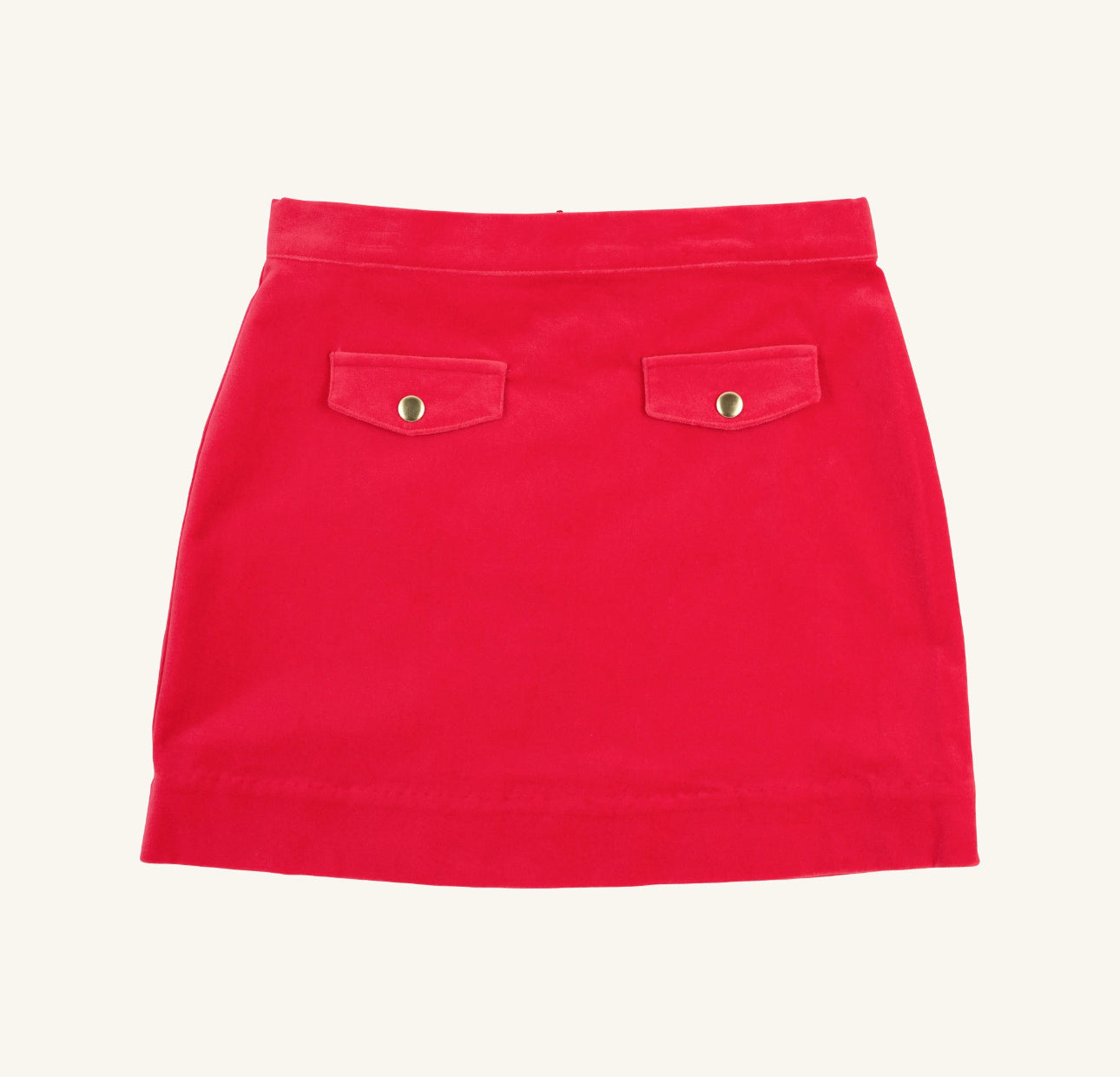 TBBC | Perin Pocket Skirt Velveteen - Richmond Red