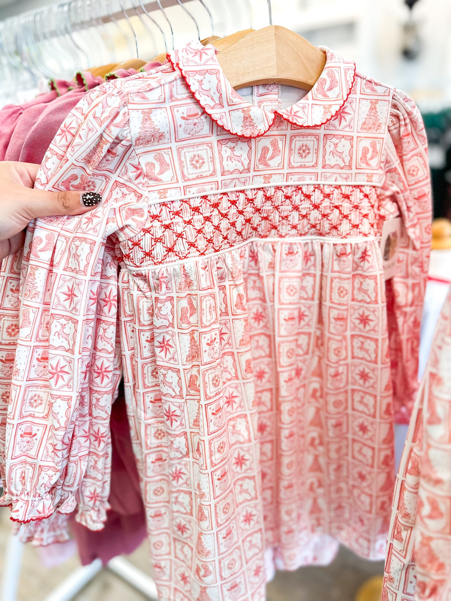 Ruth & Ralph | Christmas Tiles Libby Dress