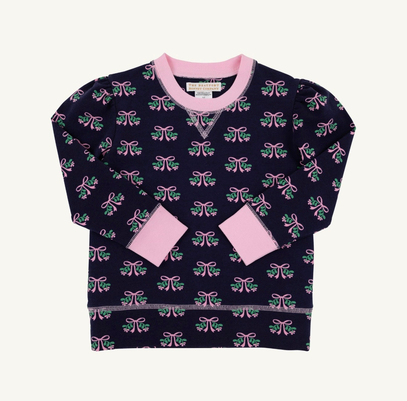 TBBC | Cassidy Comfy Crewneck Puff Sleeve - Beloved Bows
