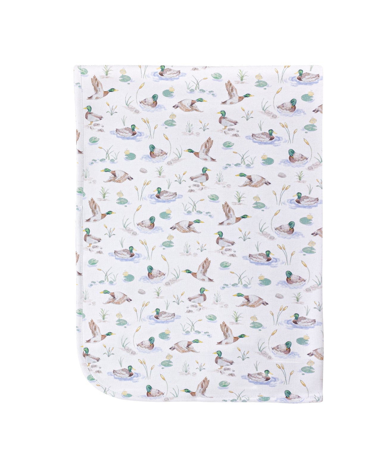 Baby Club Chic | Mallard Ducks Receiving Blanket