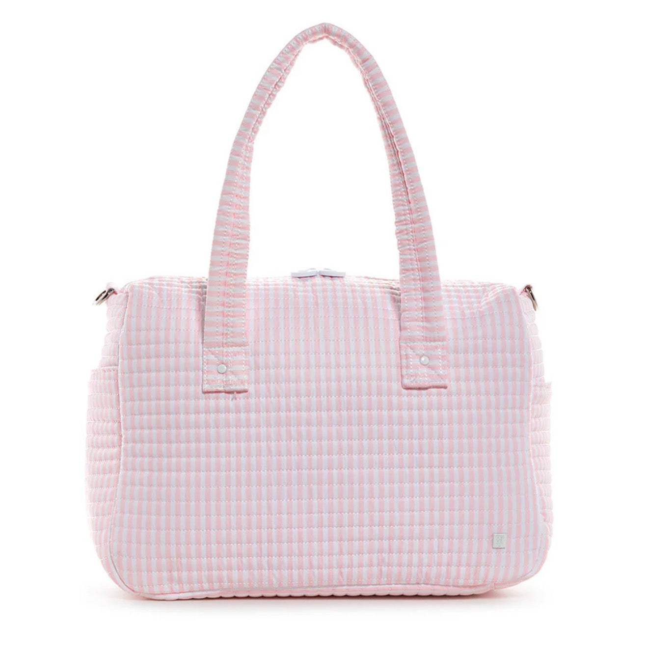 TRVL | Quilted Stroller Bag - Pimlico Stripe Pink