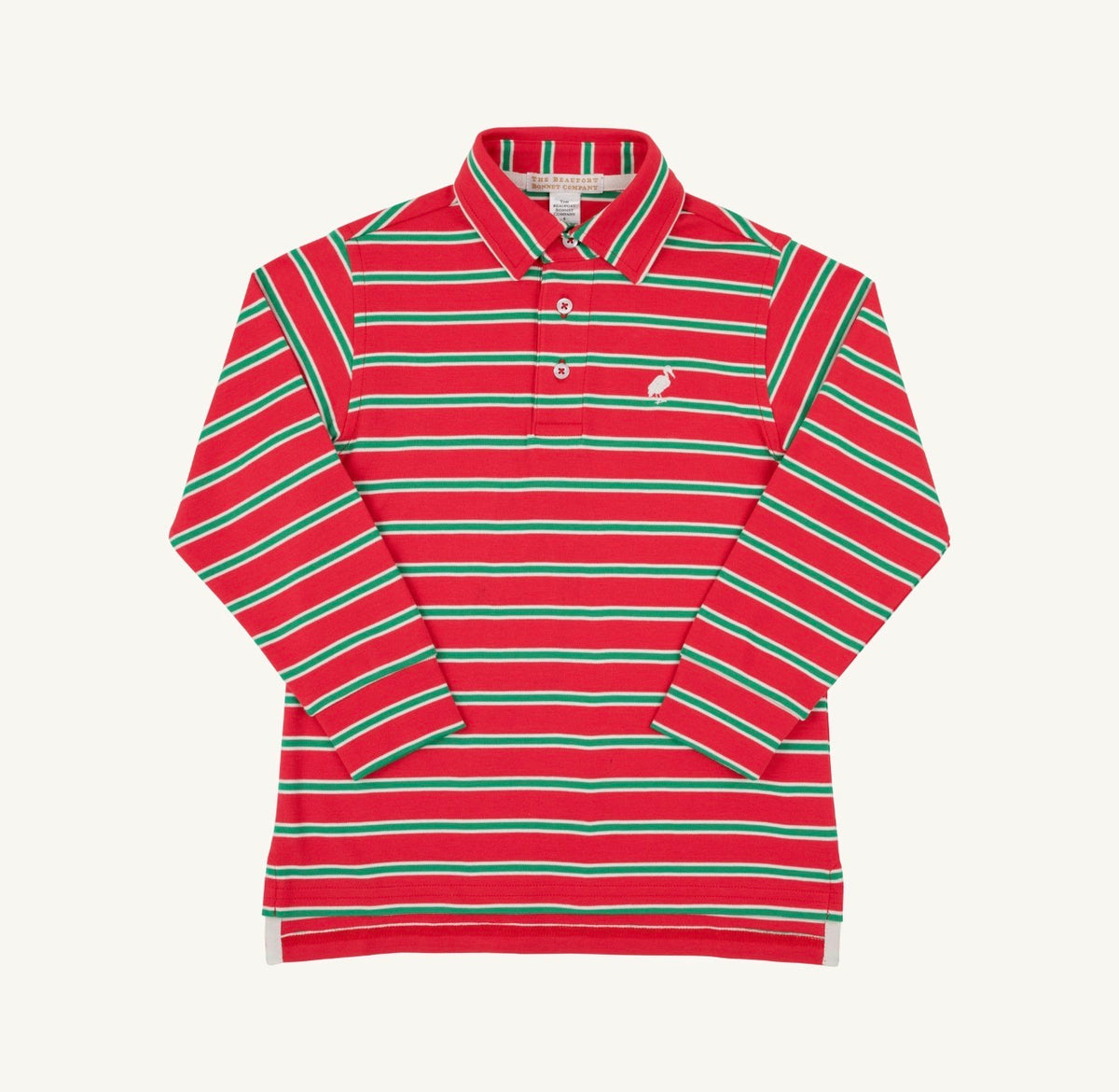 TBBC | Prim & Proper Polo - Richmond Red/Kiawah Kelly Green Stripe
