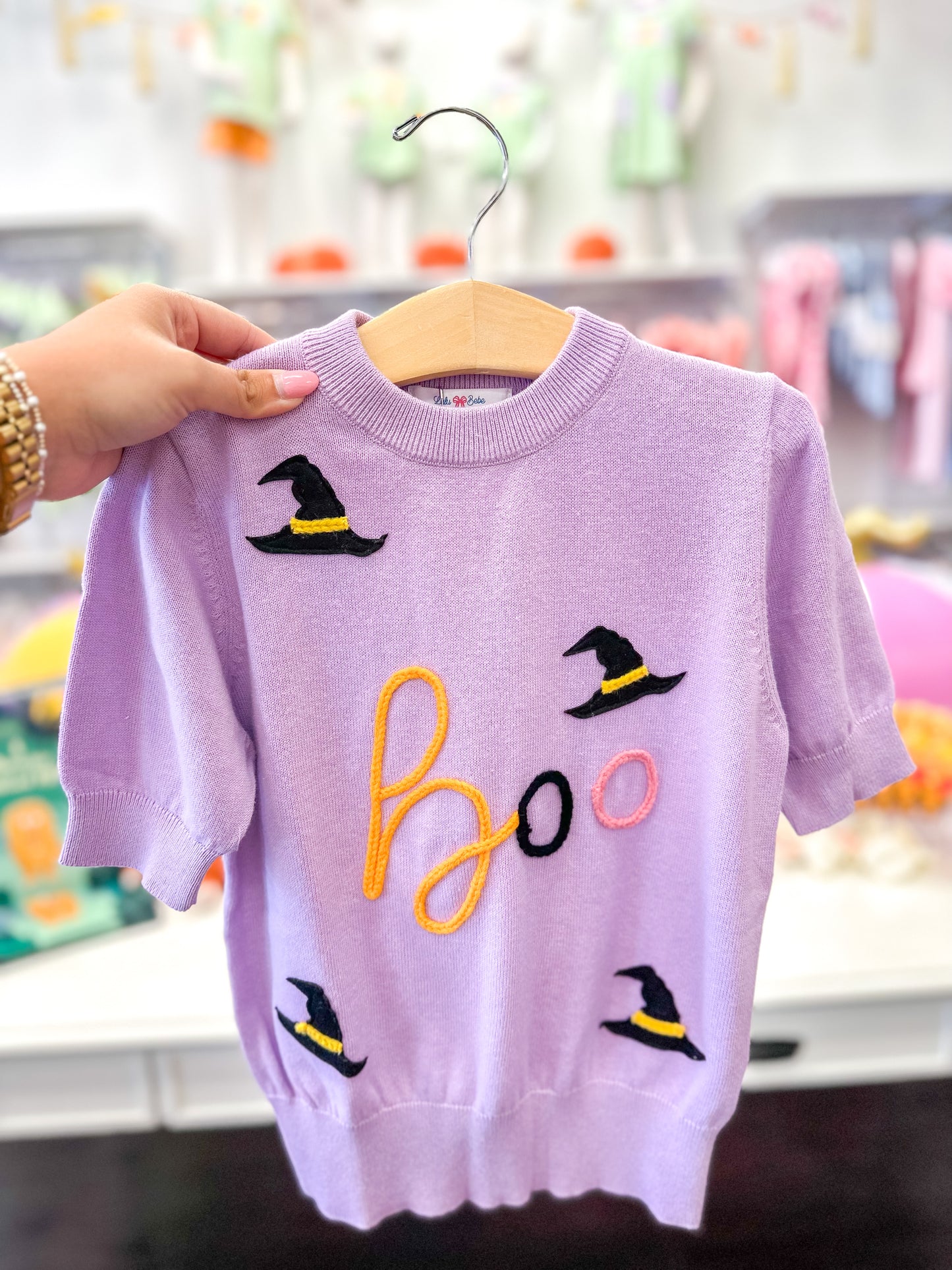 Lulu Bebe | Lavender Boo Top
