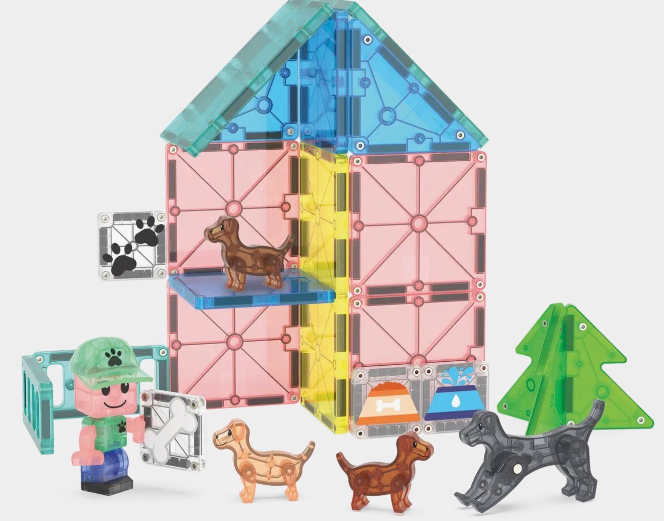 Magna-Tiles | Puppy Park 27-Piece Set