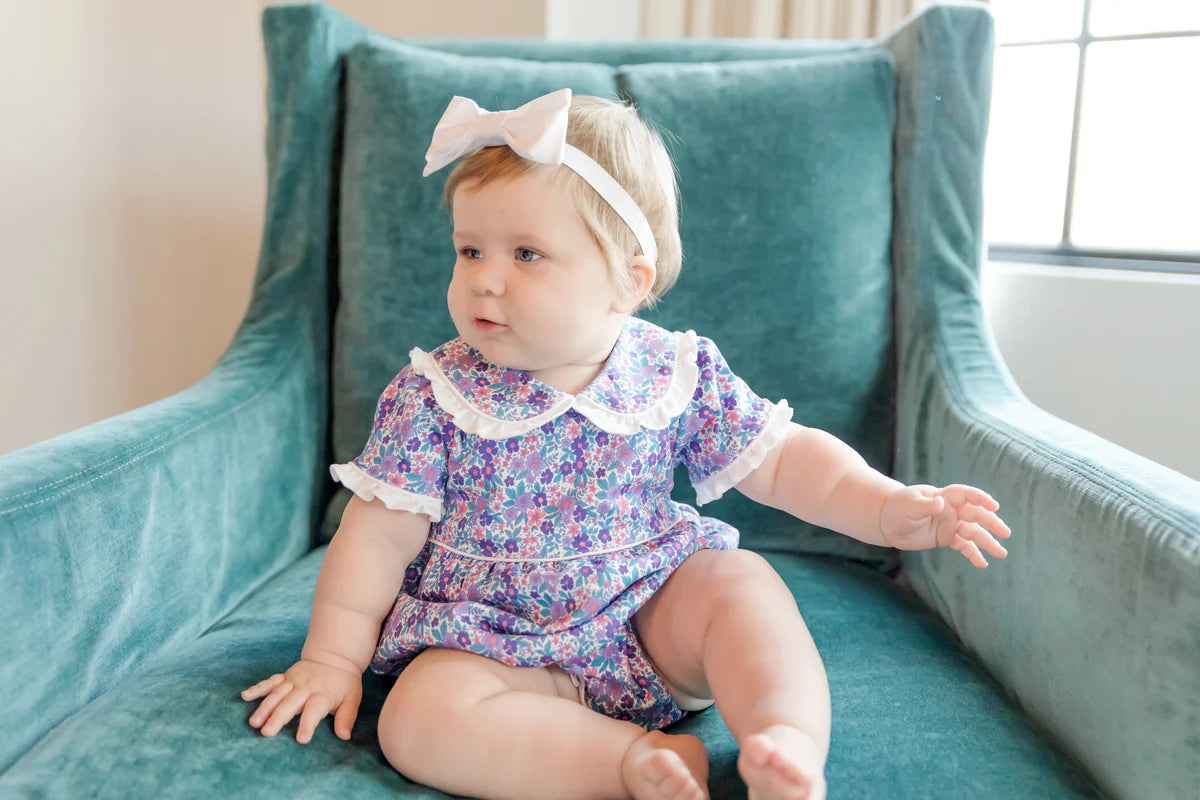 Lila & Hayes | Coucil Girls' Bubble - Blackberry FLoral
