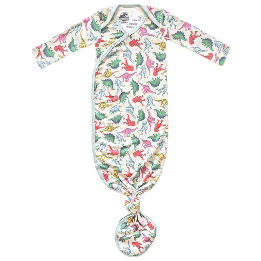 Copper Pearl - Dinosaurs of Jurassic Park Newborn Knotted Gown