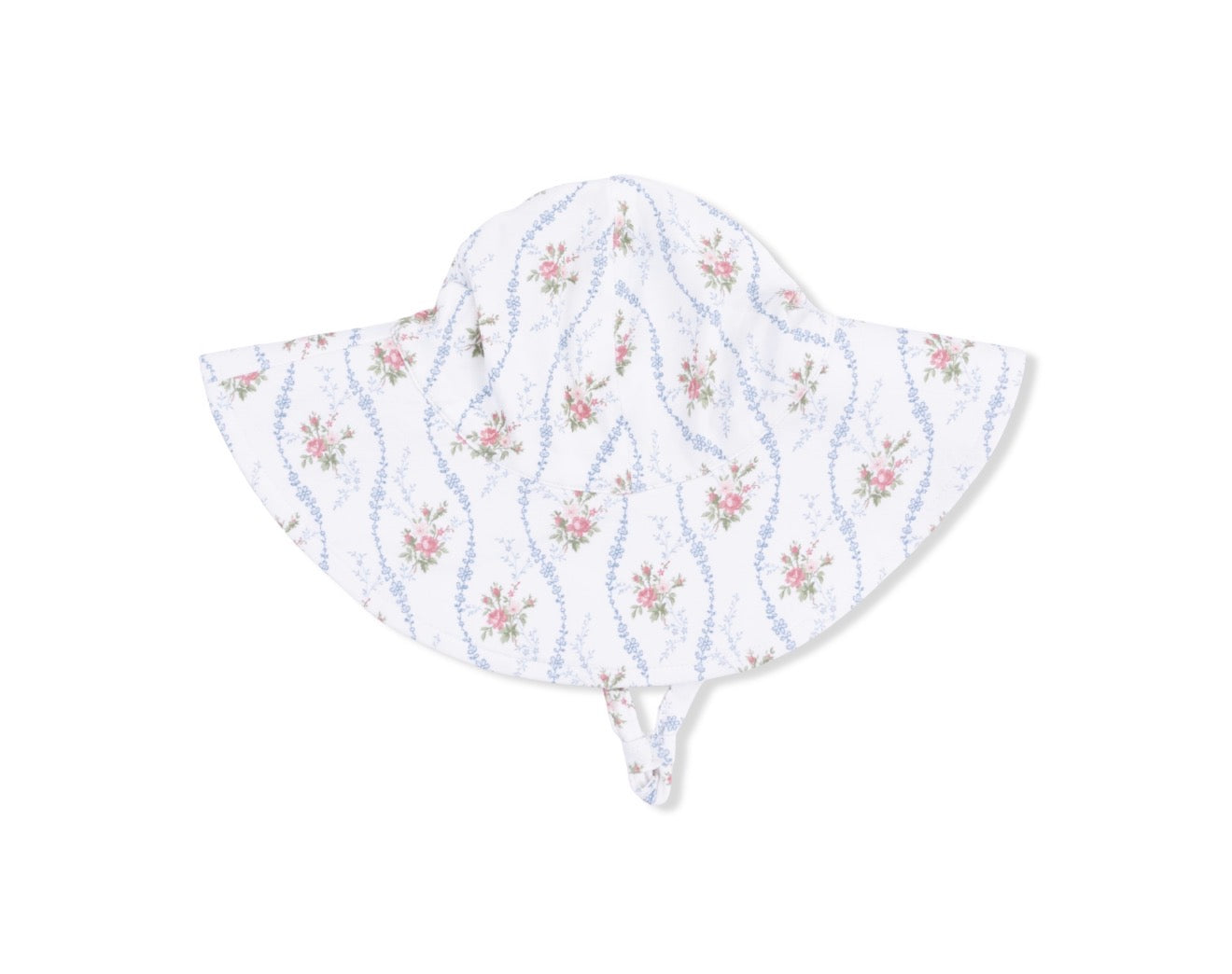 Angel Dear | Heirloom Rose Stripe Wide Brim Sun Hat